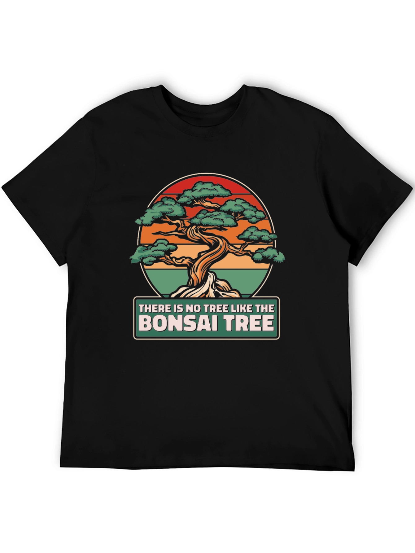 Black Bonsai Tree Graphic T-Shirt - Unique Design view 5