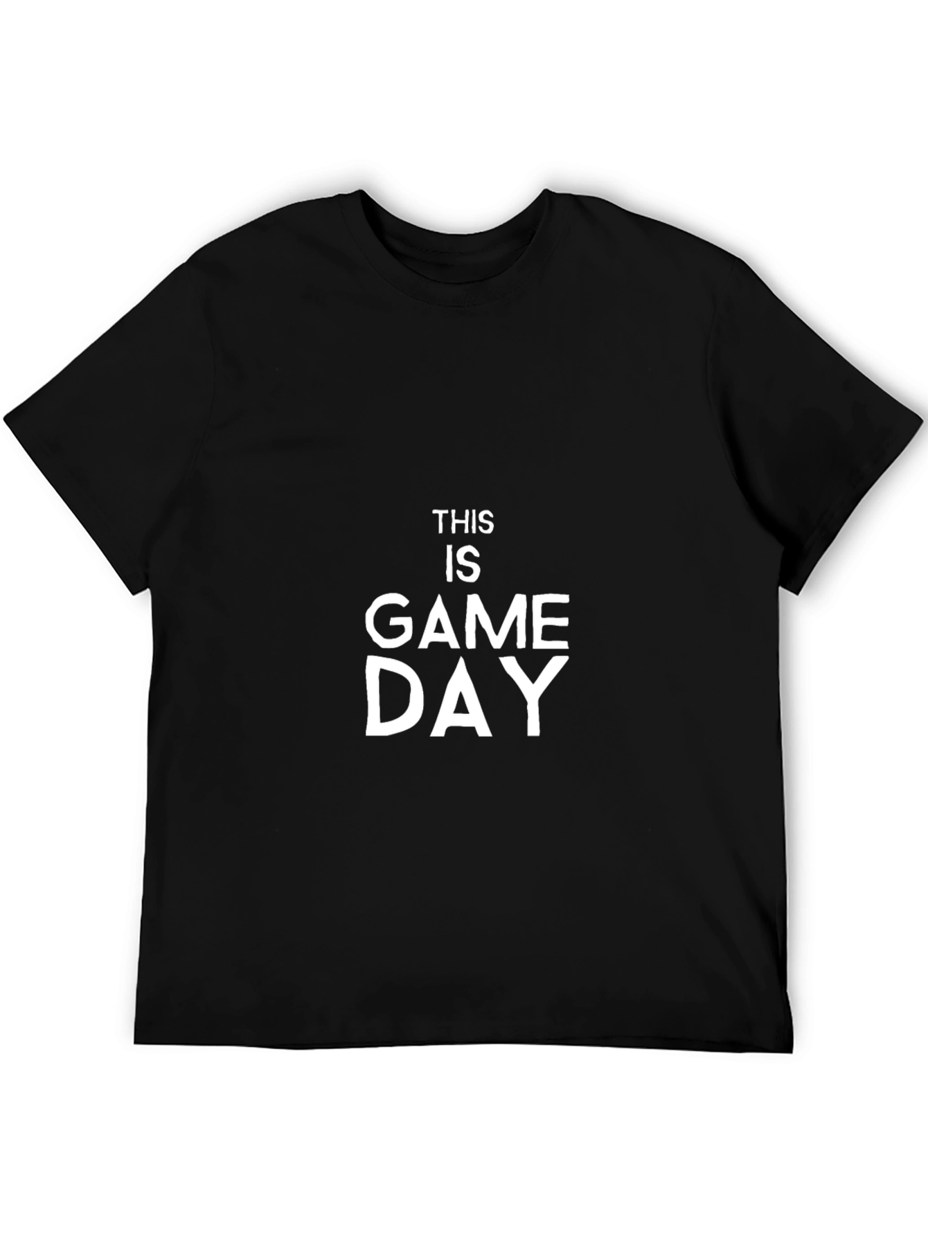 Black This is Game Day Black T-Shirt view 5