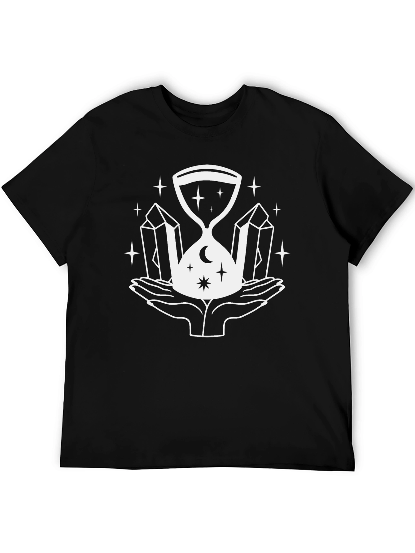 Black Mystic Hourglass Graphic T-Shirt - Unisex view 5