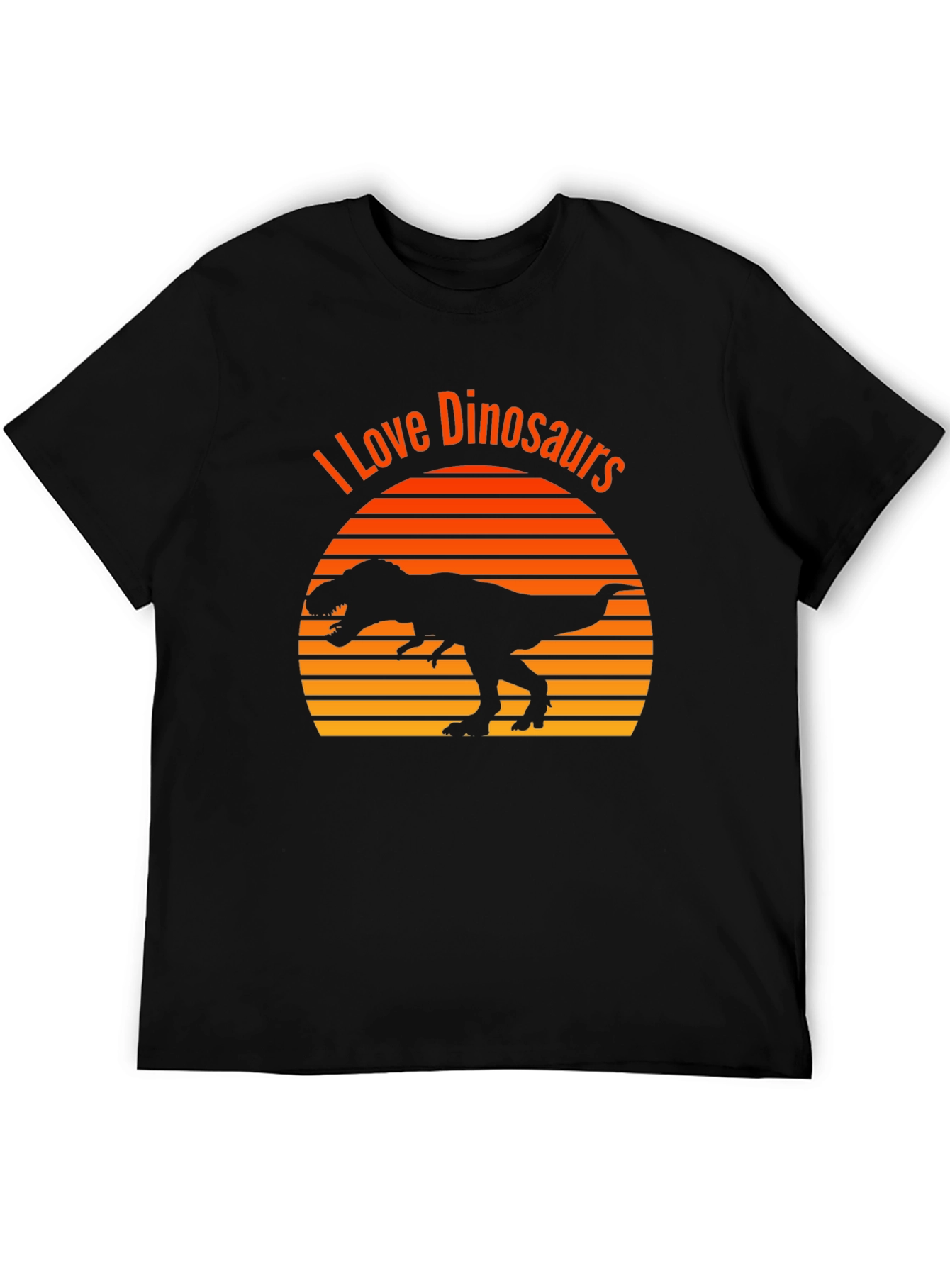 Black I Love Dinosaurs Graphic Tee view 5