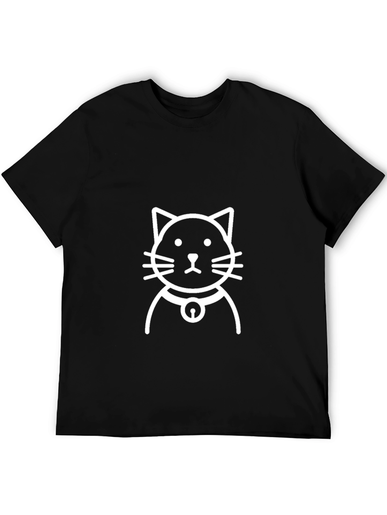 Black Cat Graphic Black T-Shirt view 5