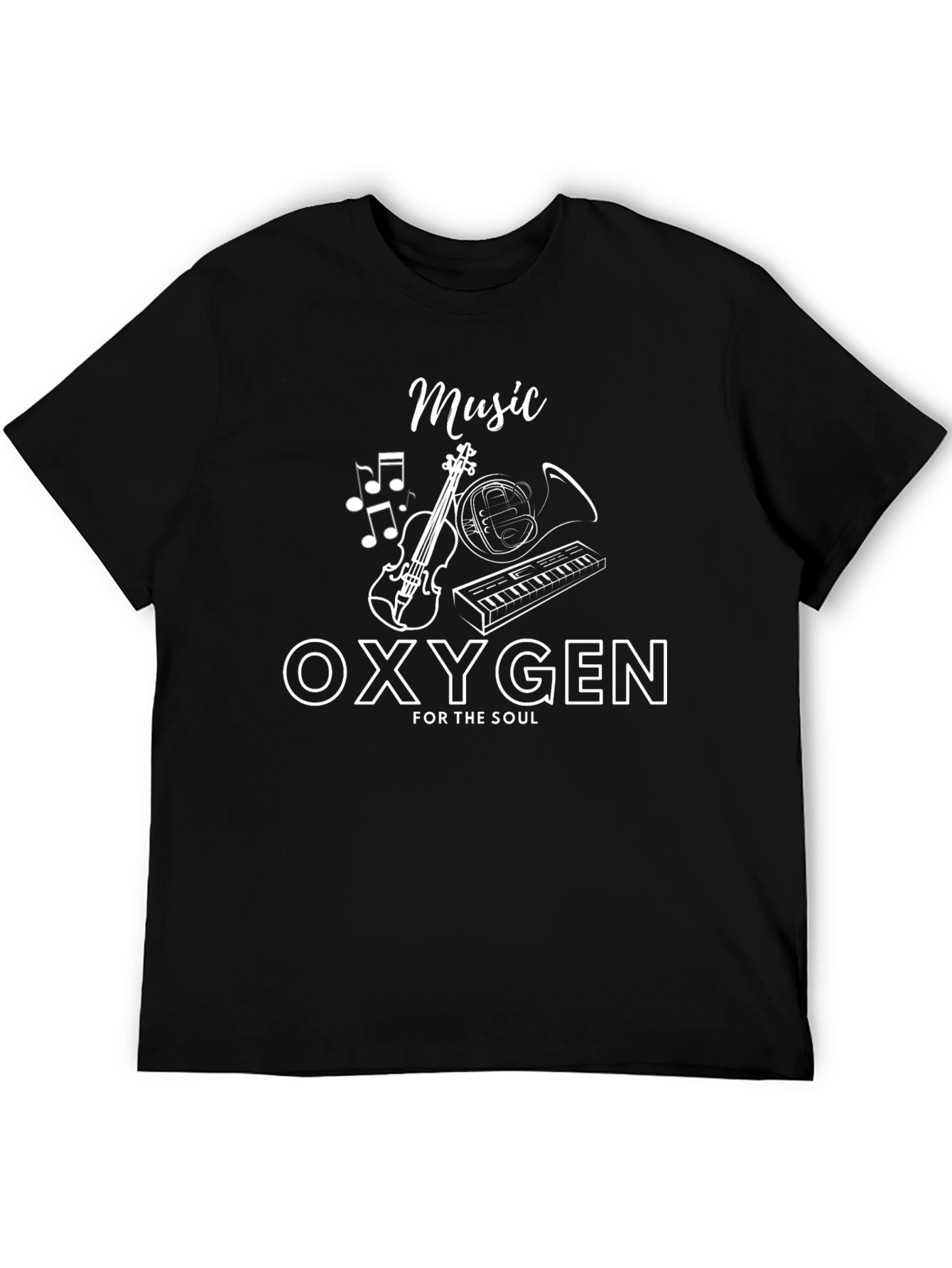 Black Music Oxygen Soul T-Shirt view 5