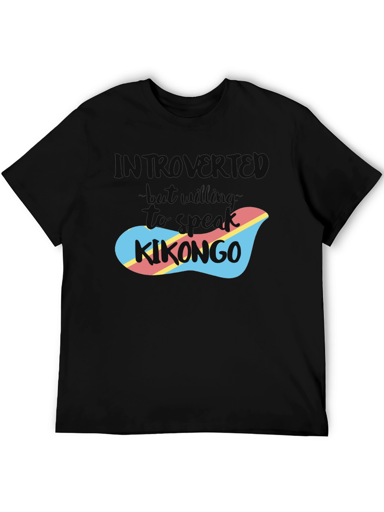 Black Introvert Kikongo T-Shirt view 5
