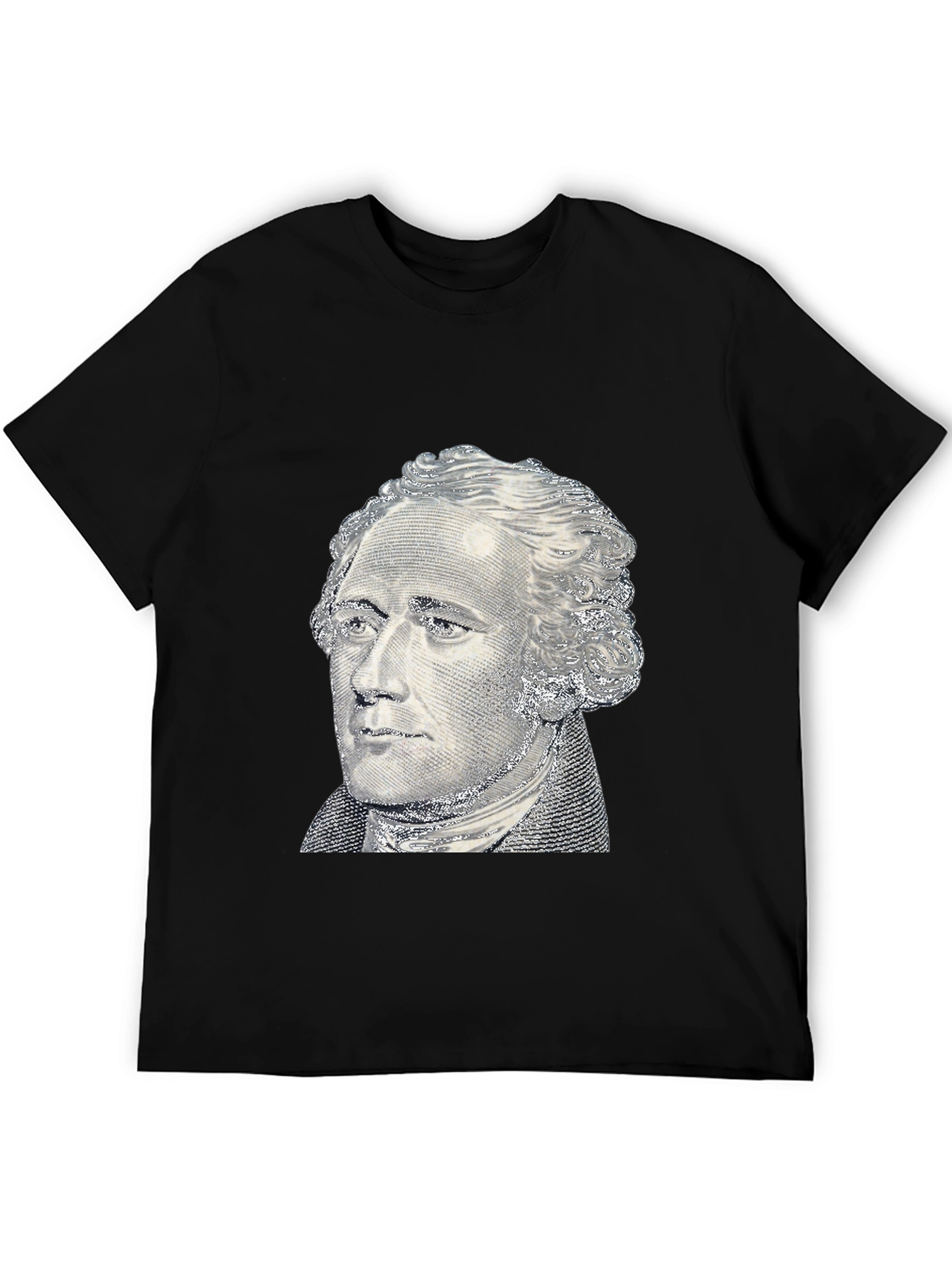 Black Hamilton Graphic Tee - Stylish Men's Black T-Shirt view 5