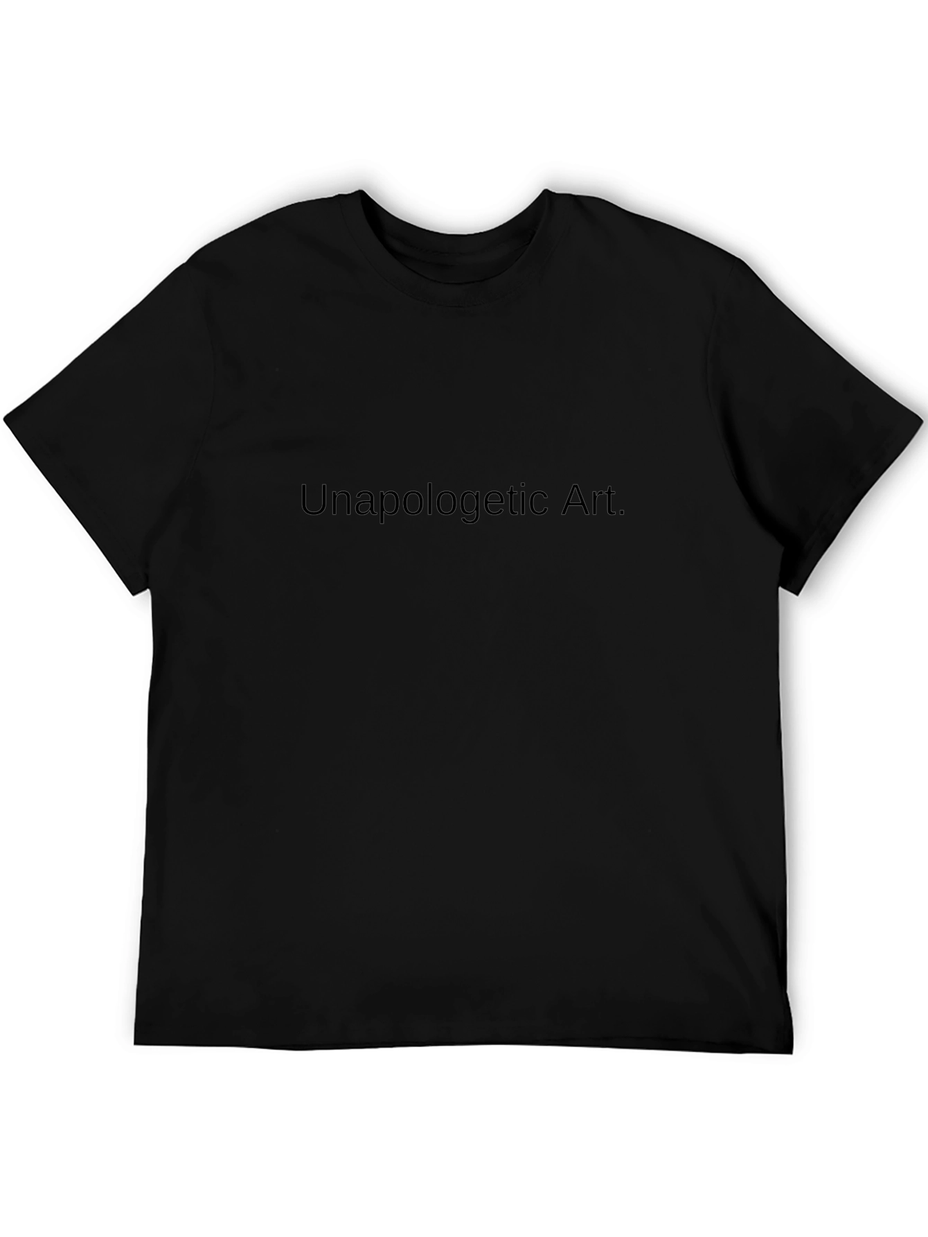 Black Unapologetic Art Black T-Shirt view 5
