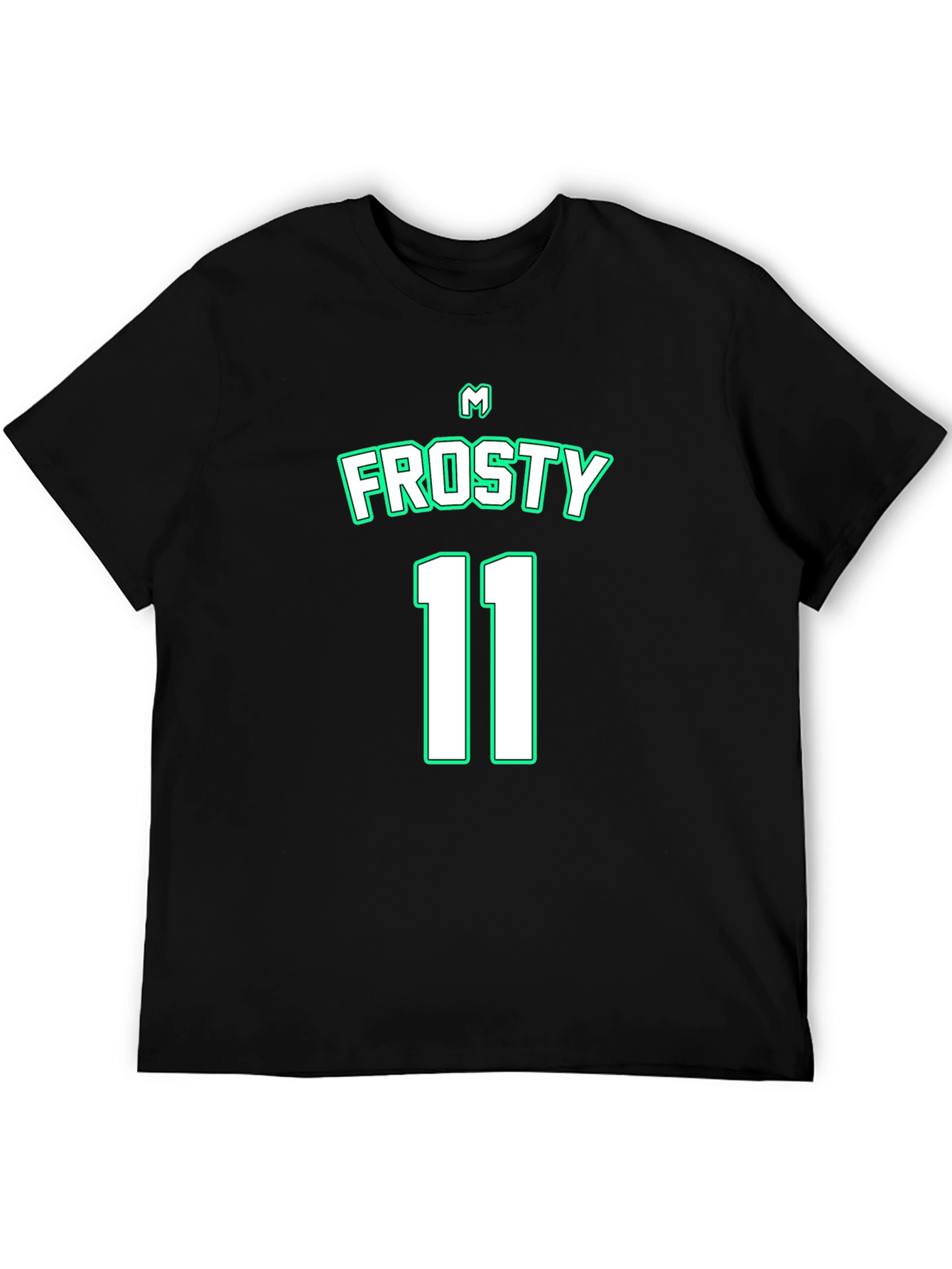 Black Frosty 11 Black T-Shirt view 5