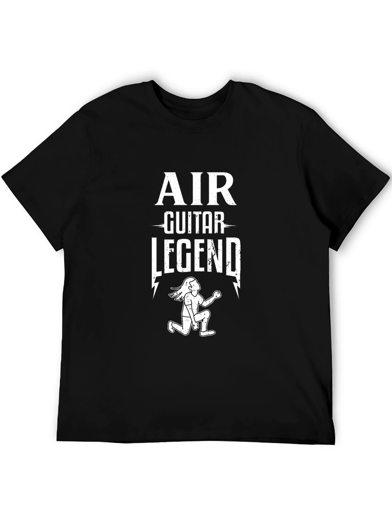 Black Air Guitar Legend Black T-Shirt view 5