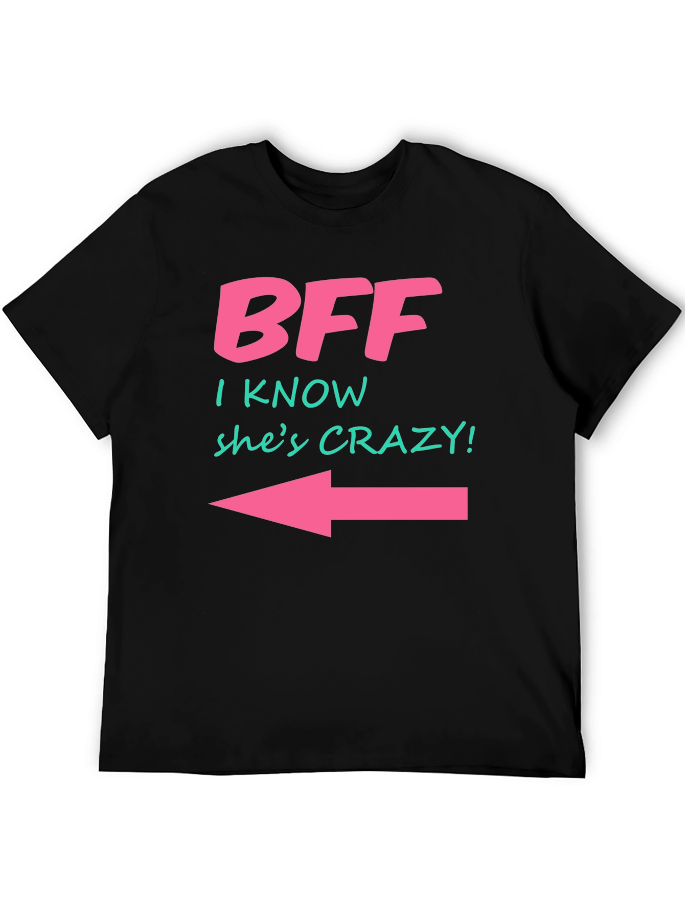 Black BFF Crazy Arrow T-Shirt view 5