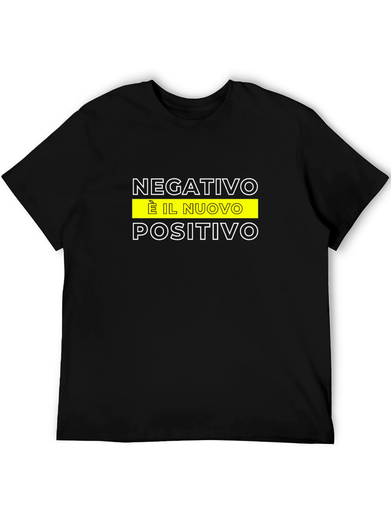 Black Negativo is the New Positivo T-Shirt view 5