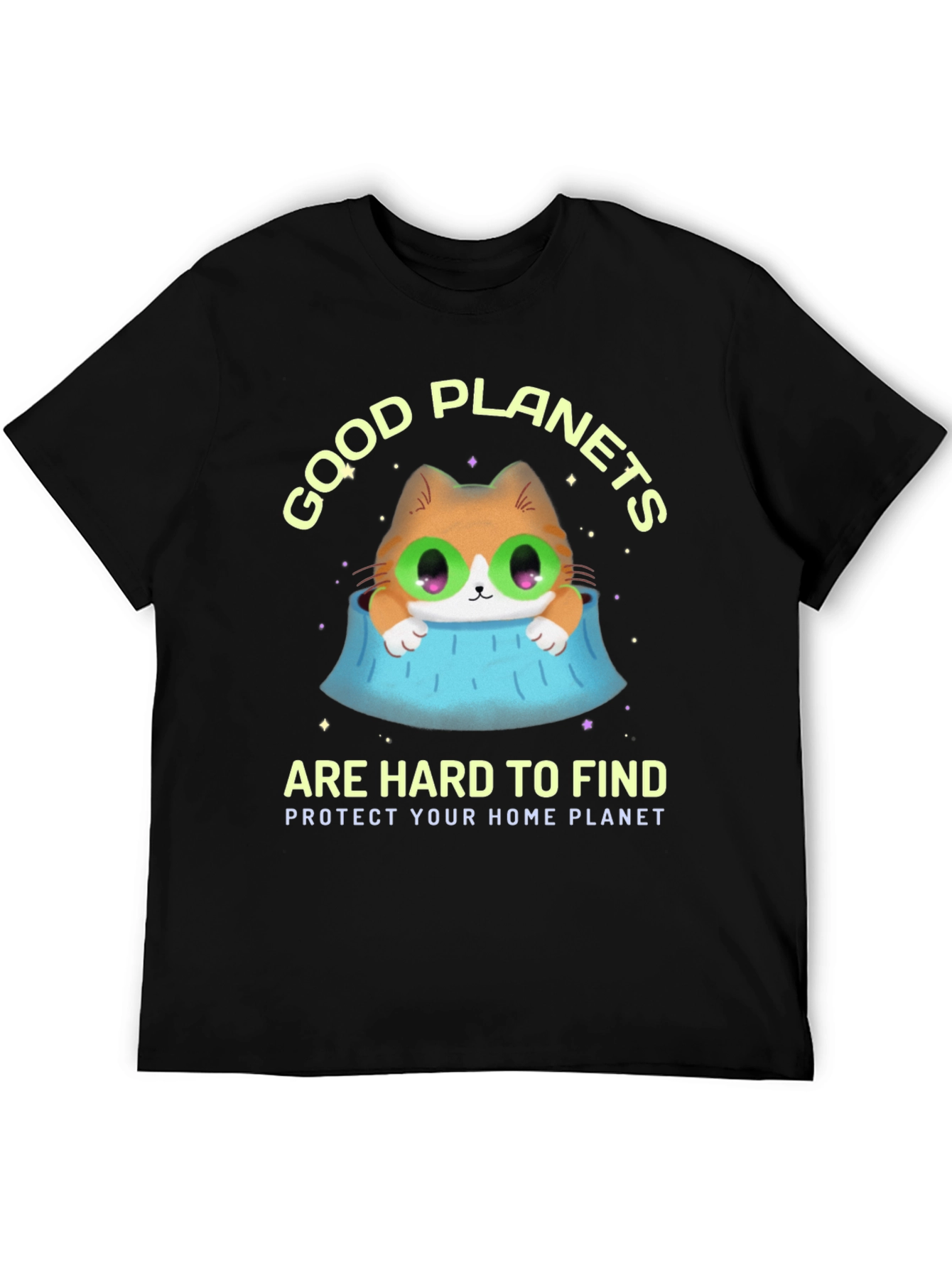 Black Good Planets Are Hard To Find T-Shirt view 5
