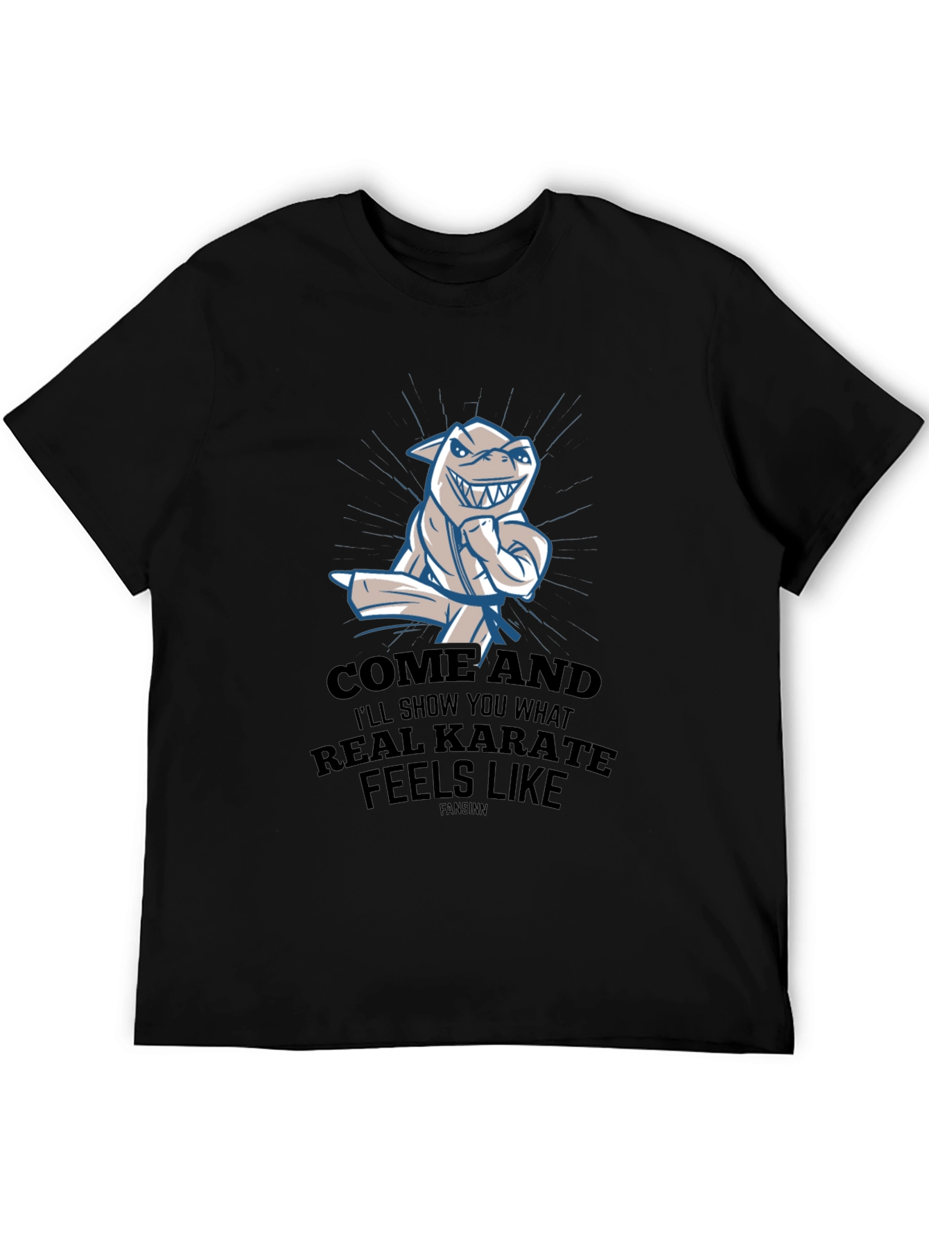 Black Karate Shark T-Shirt - Show Them What Real Karate Feels Like! view 5