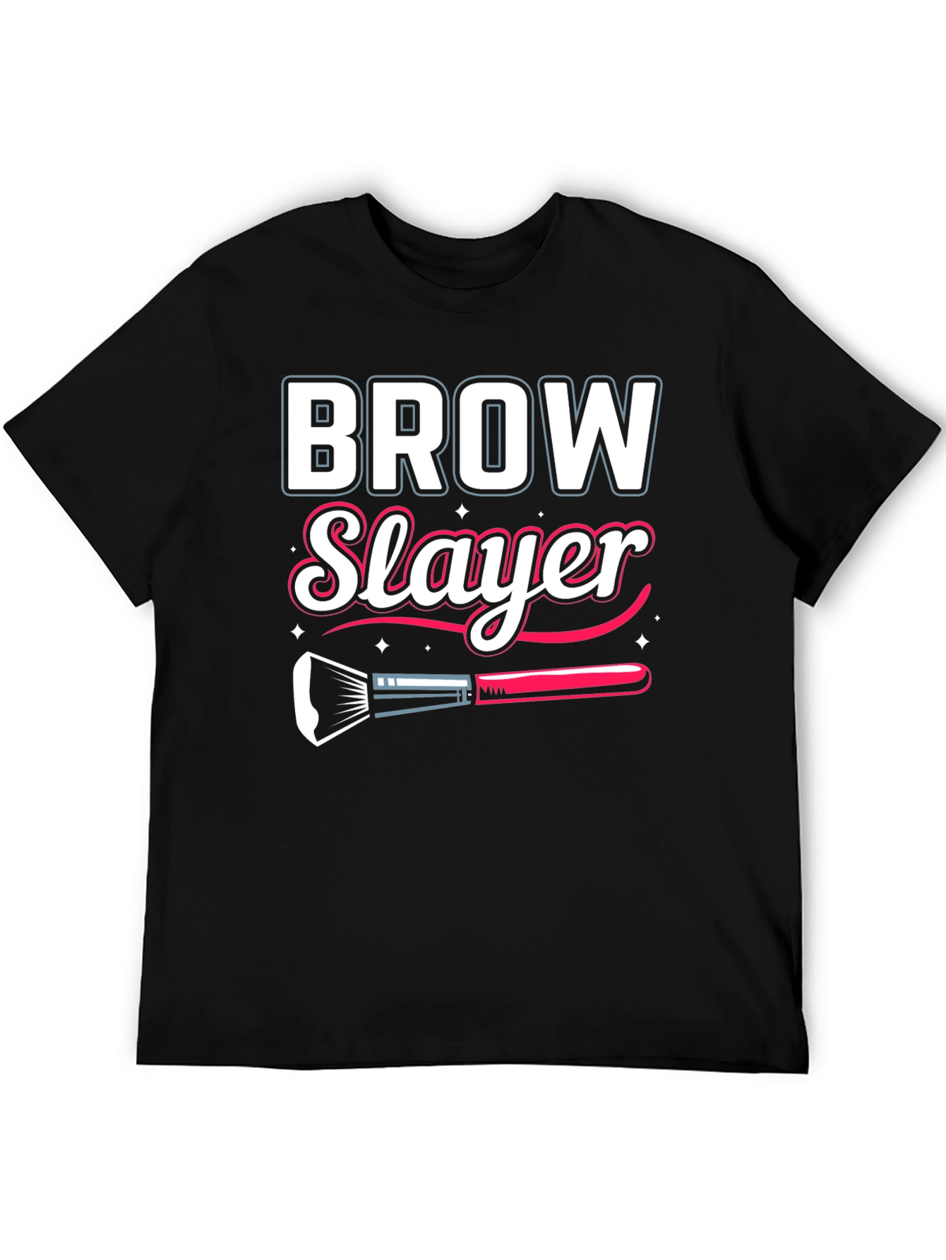 Black Brow Slayer T-Shirt - Makeup Artist Gift view 5