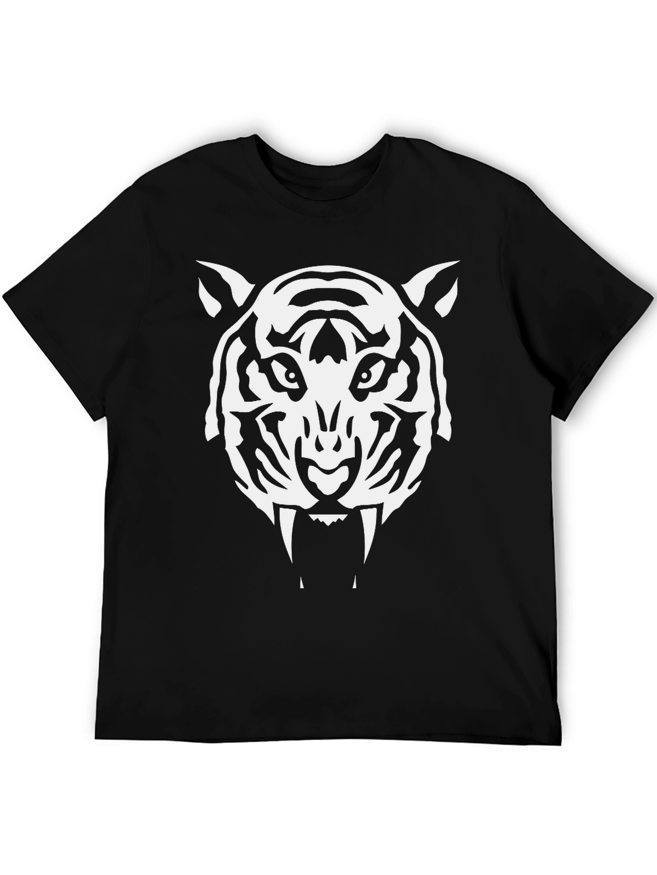 Black Bold Tiger Graphic Tee - Fierce Style view 5