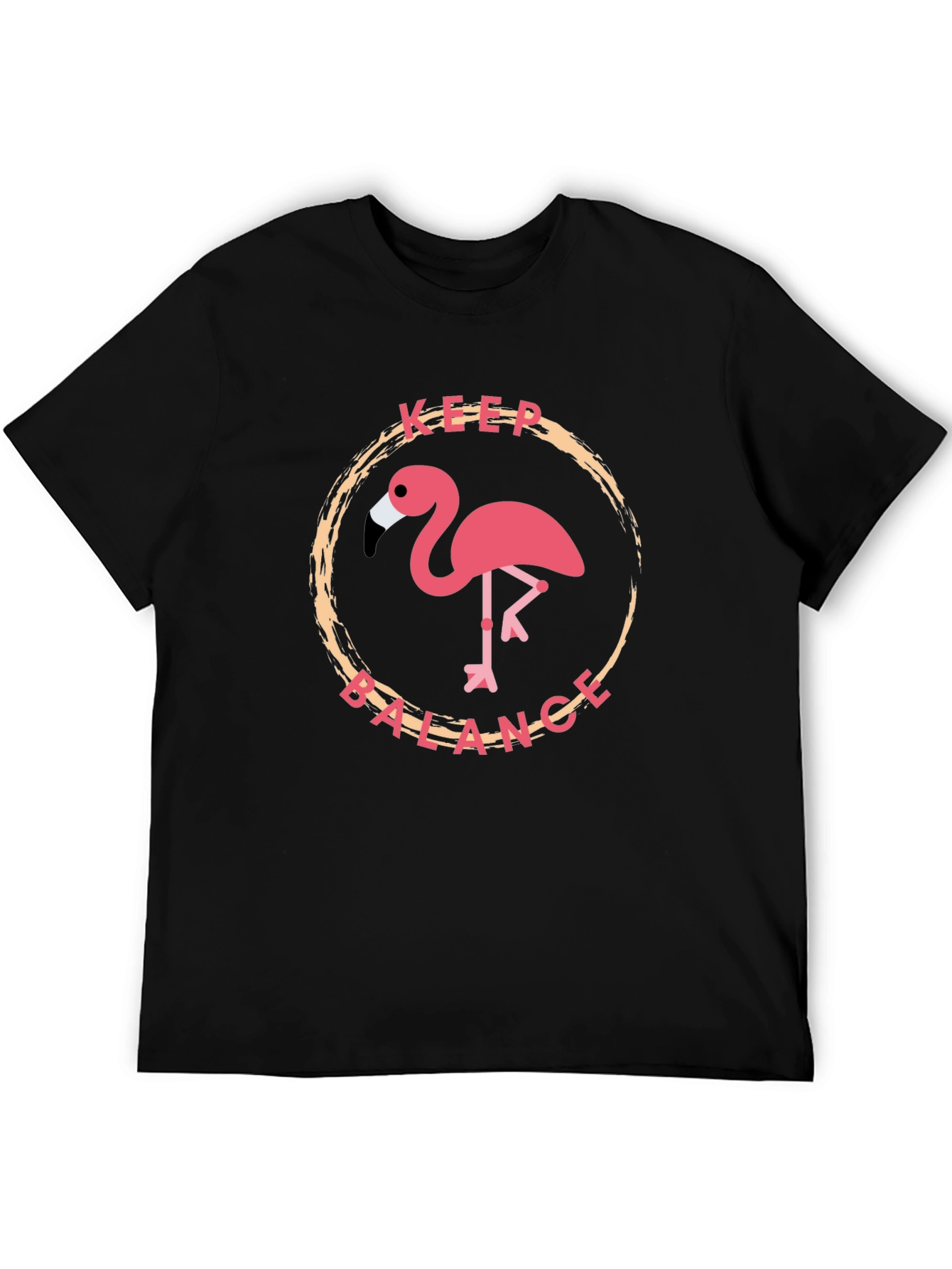 Keep Balance Flamingo Graphic T-Shirt - 5