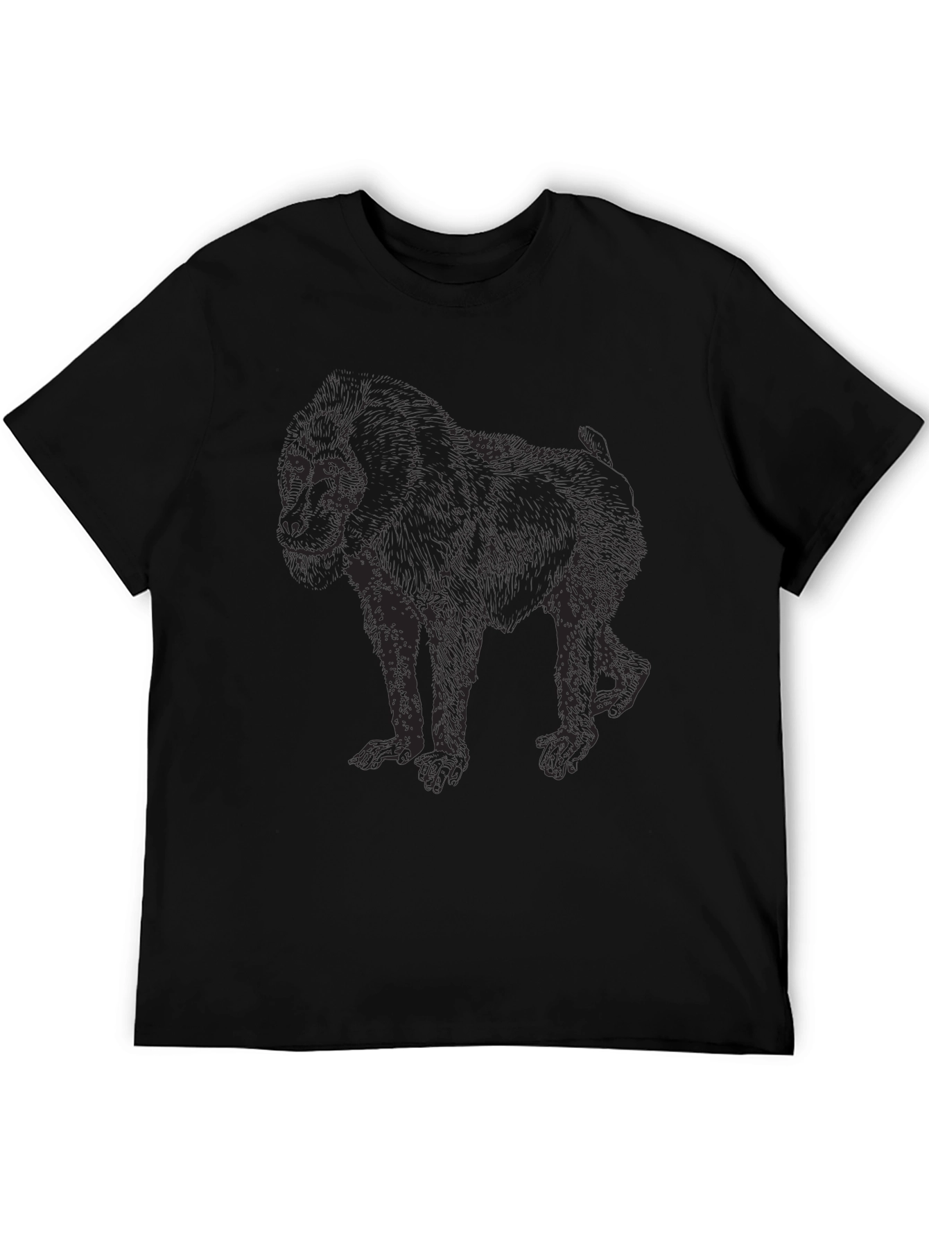 Black Dark Ape Graphic Tee - Men's Black T-Shirt view 5