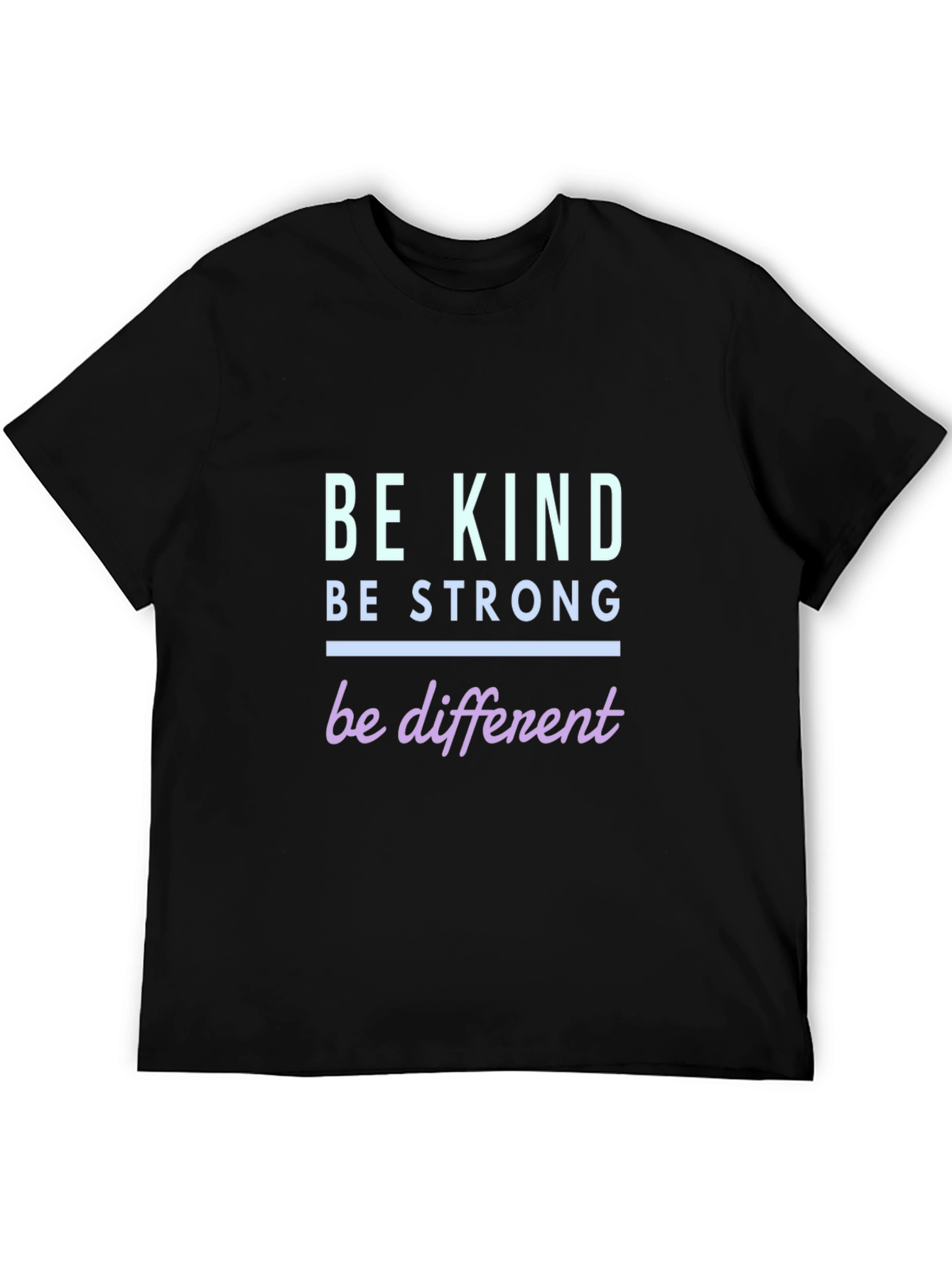 Black Be Kind, Be Strong Graphic T-Shirt view 5