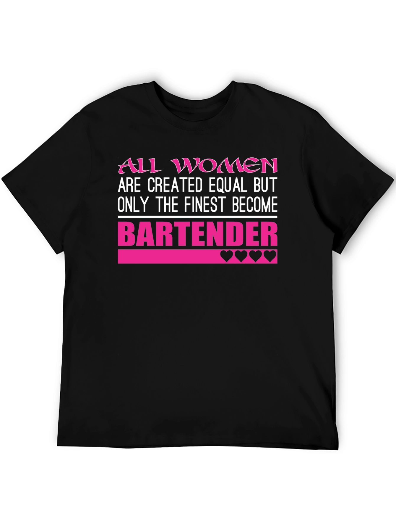 Black Finest Bartender Women's T-Shirt view 5