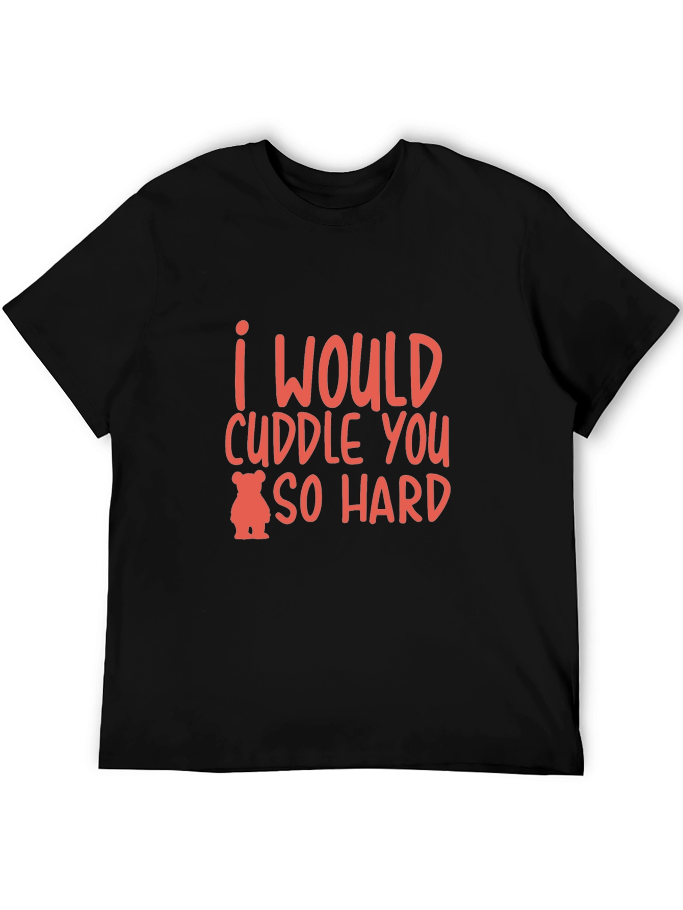 Black Cuddle You So Hard Black Graphic Tee view 5