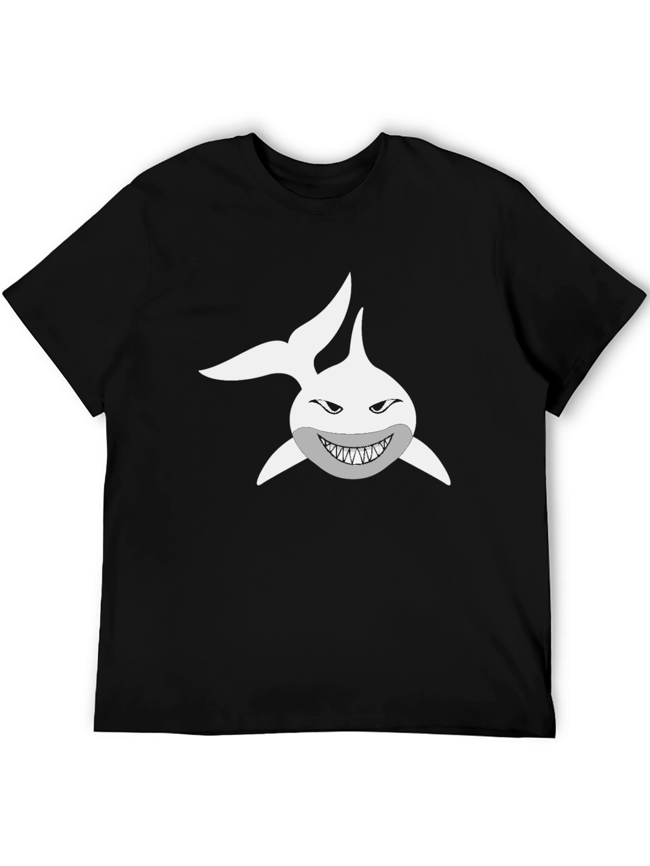 Shark Graphic T-Shirt - Men's Black Tee - 5