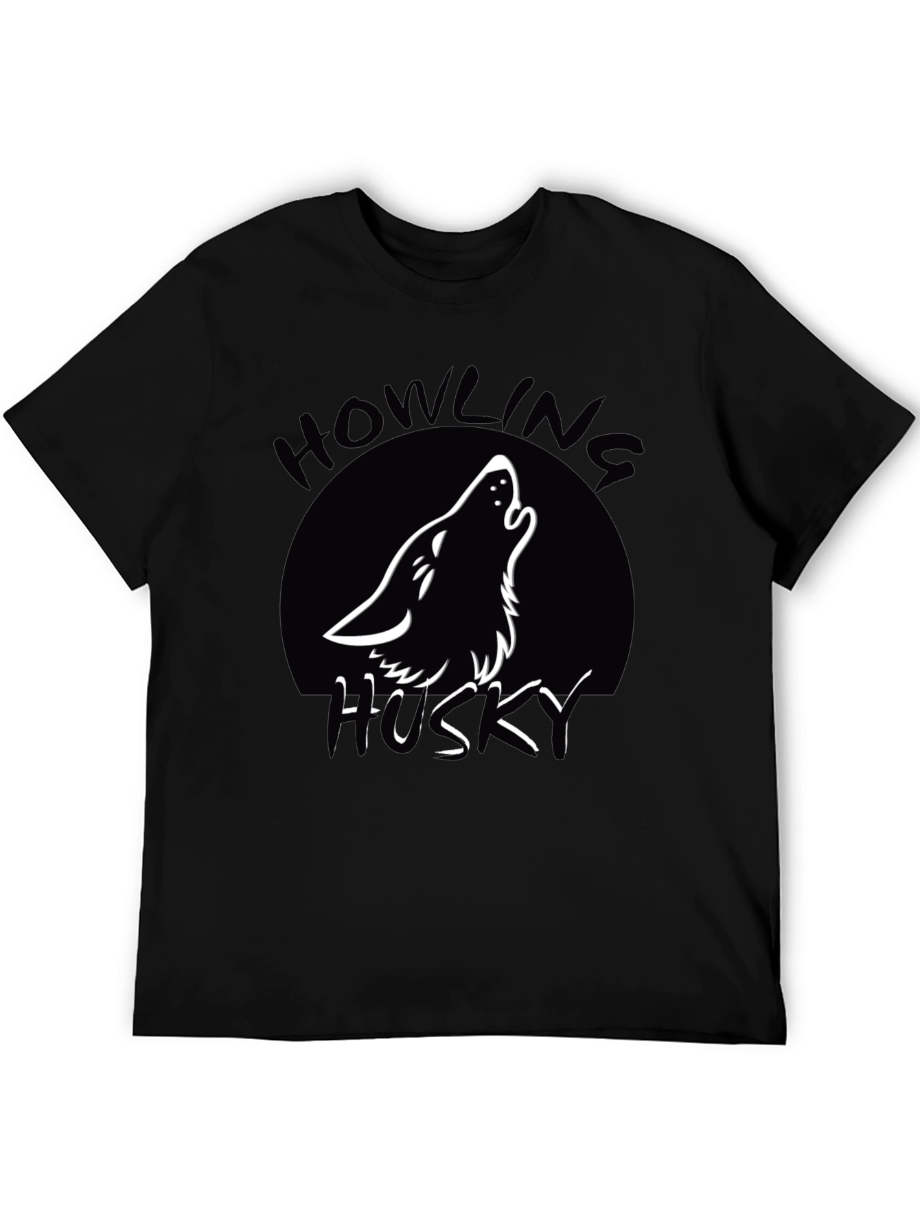 Howling Husky T-Shirt - Black - 5
