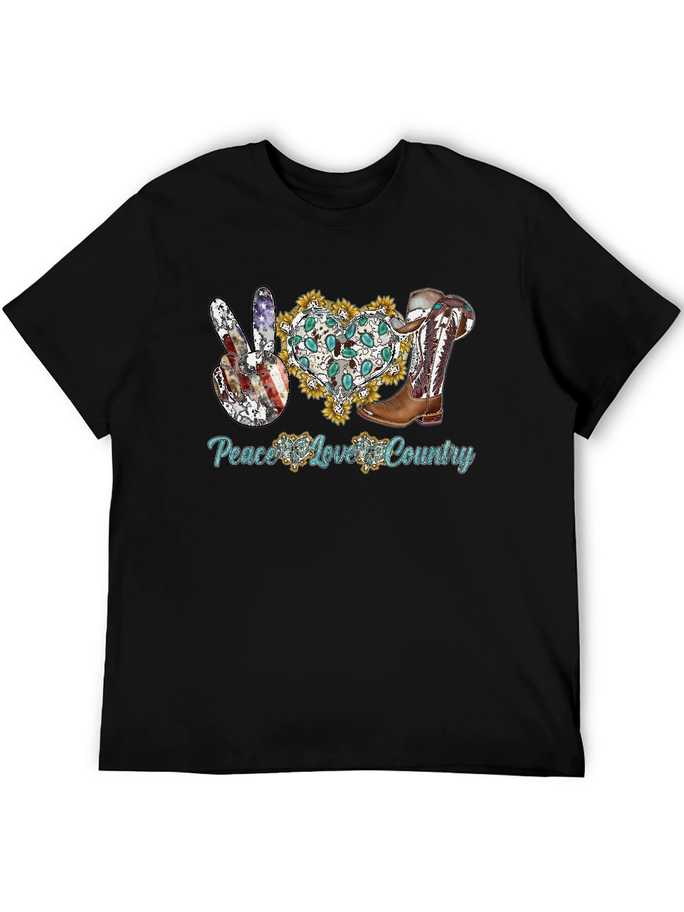 Peace Love Country Graphic Tee - 5