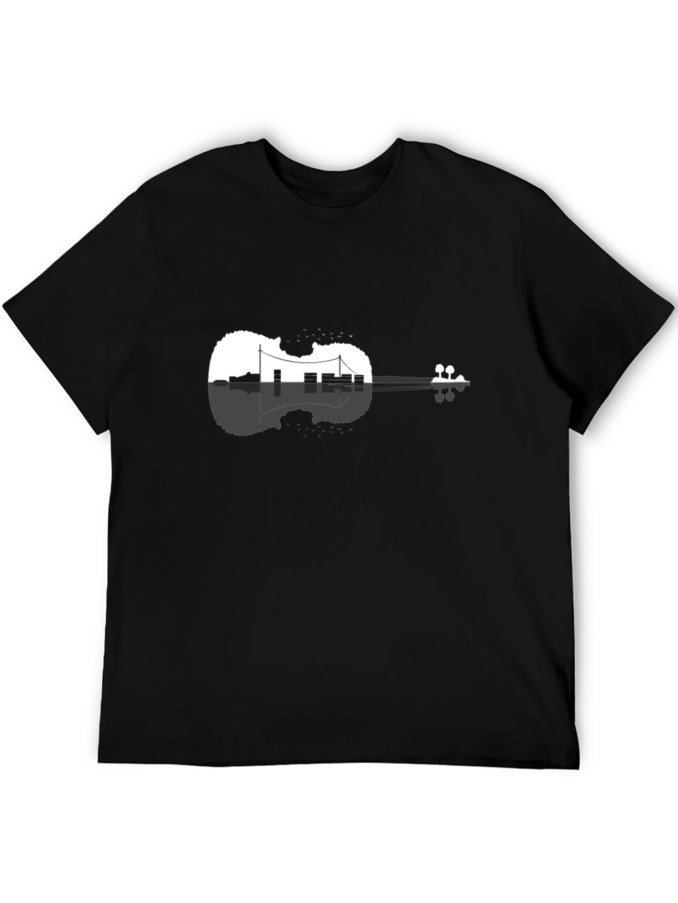 Black Violin Cityscape Graphic Tee view 5