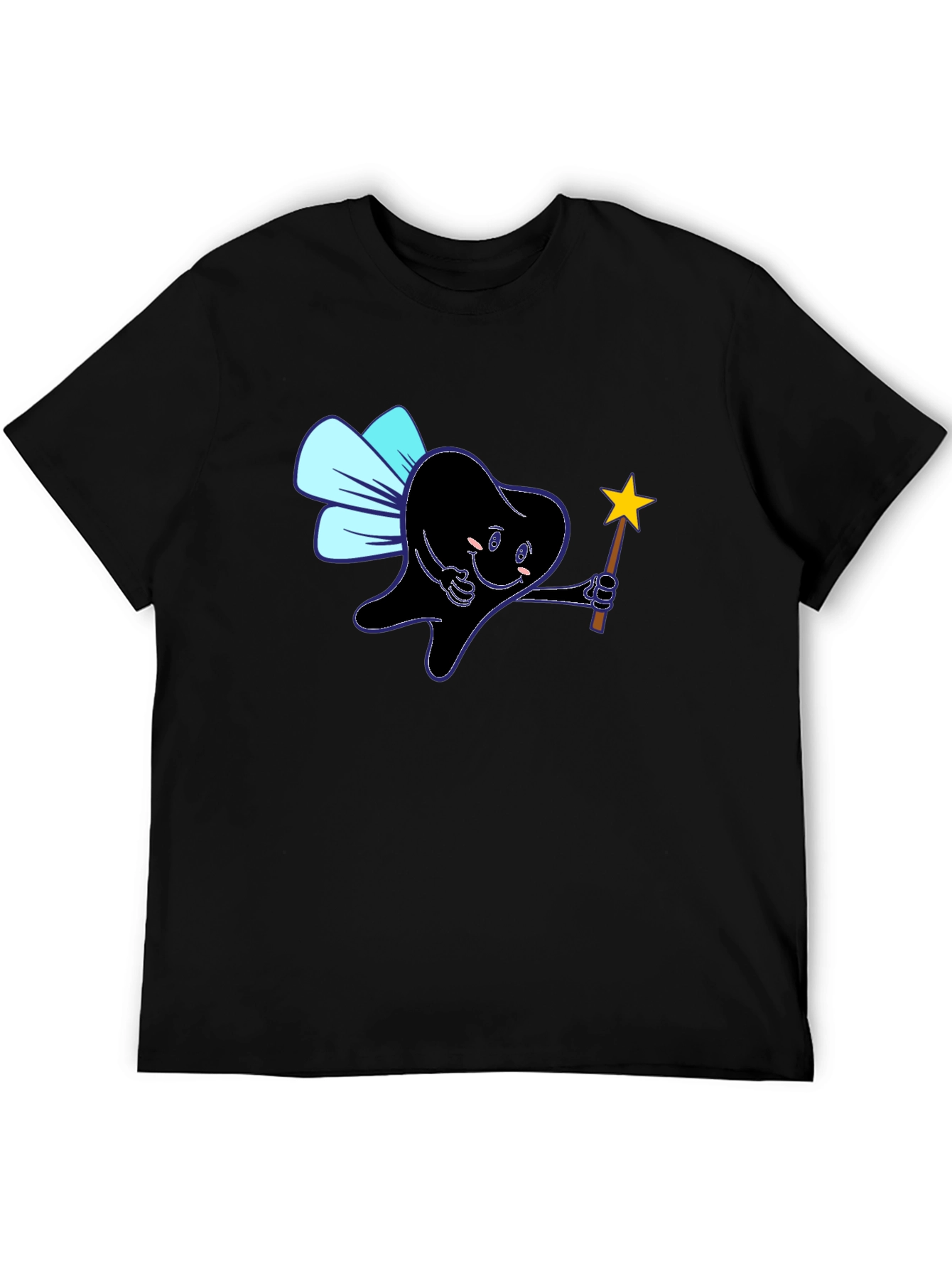 Black Tooth Fairy T-Shirt - Fun Dentist Tee view 5