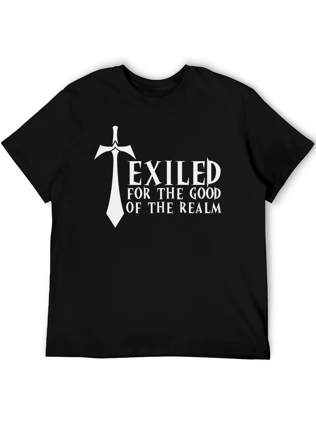 Black Exiled for the Good of the Realm Black T-Shirt view 5
