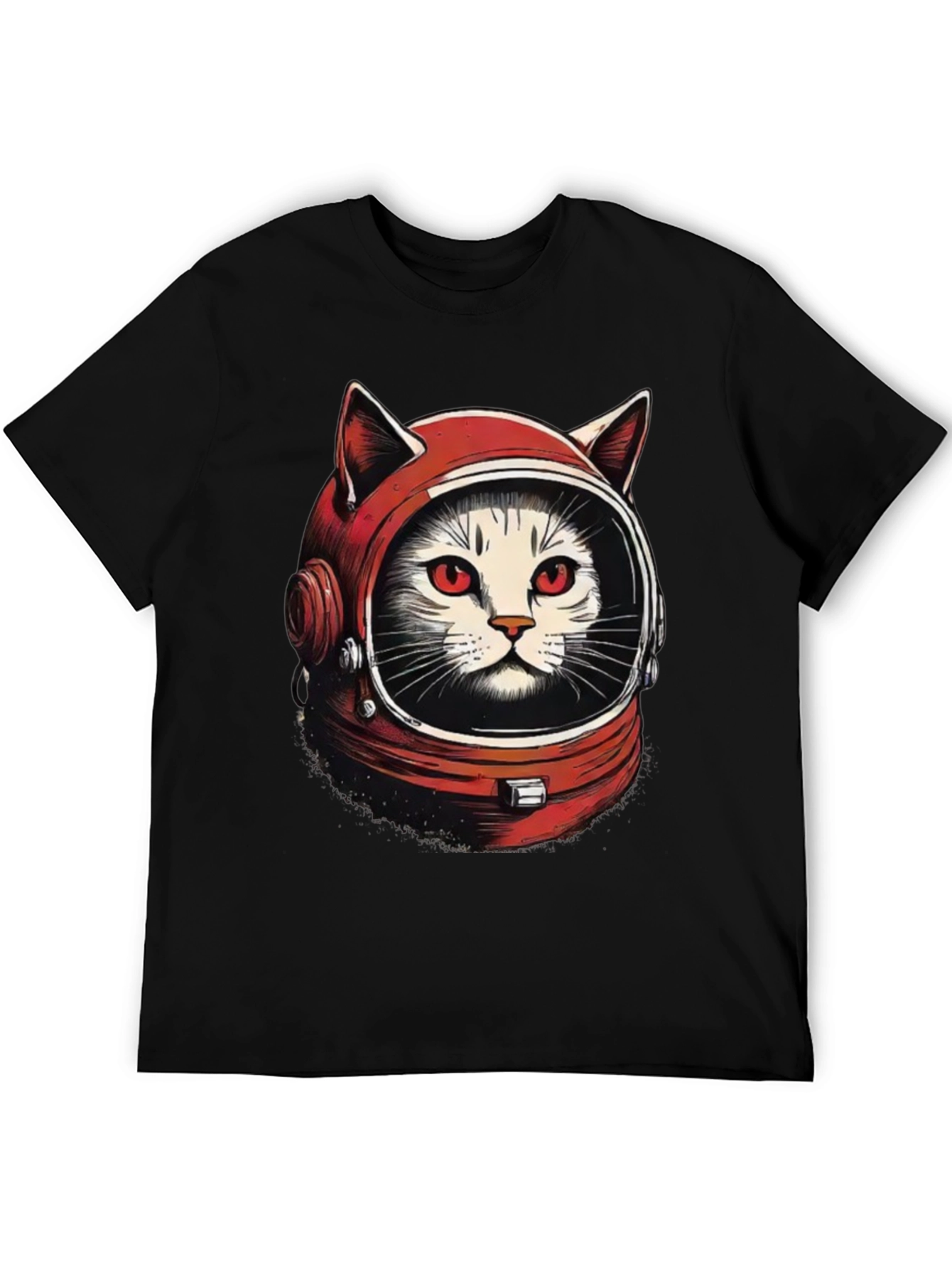 Black Catstronaut Graphic T-Shirt view 5