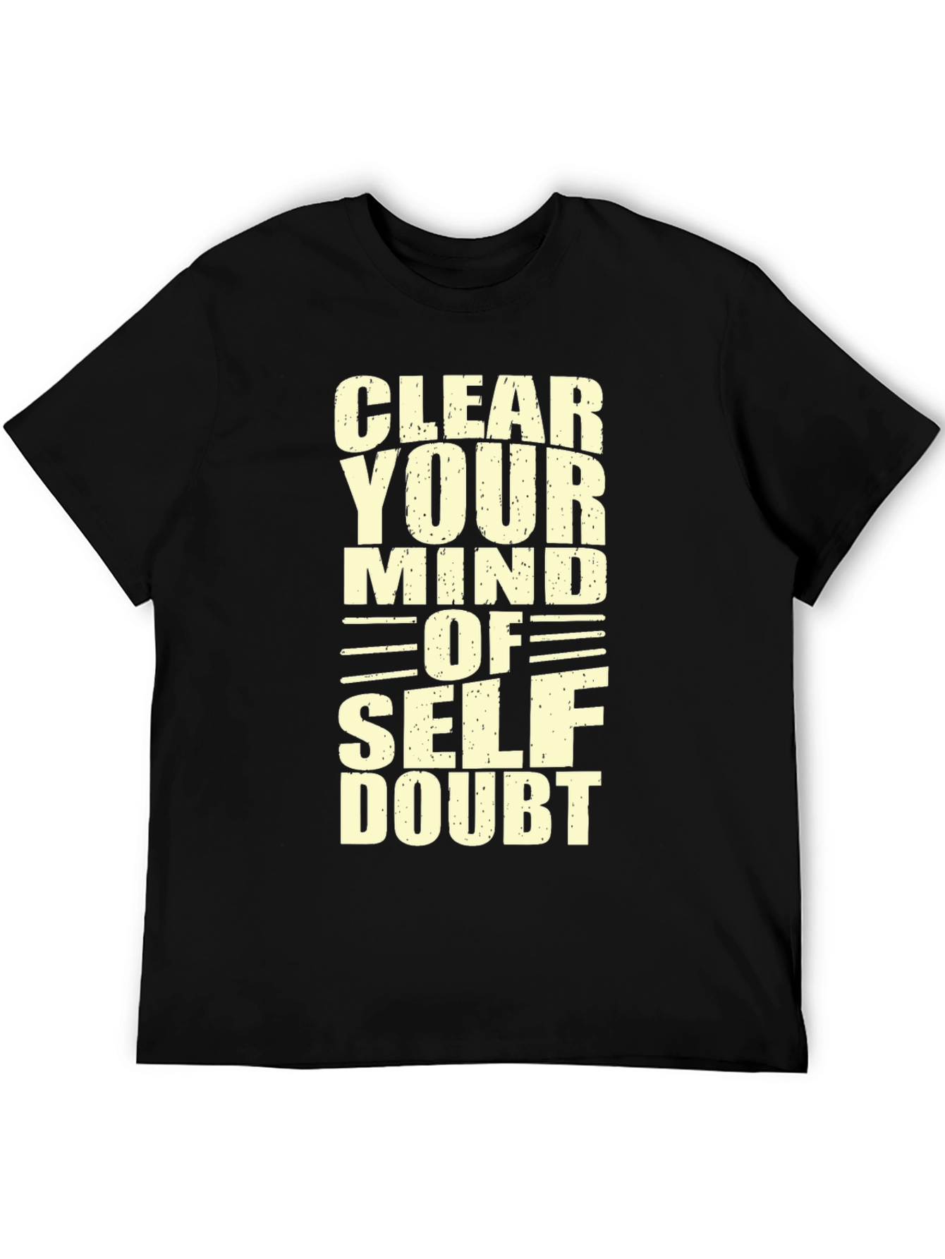 Black Clear Your Mind T-Shirt - Motivational Graphic Tee view 5