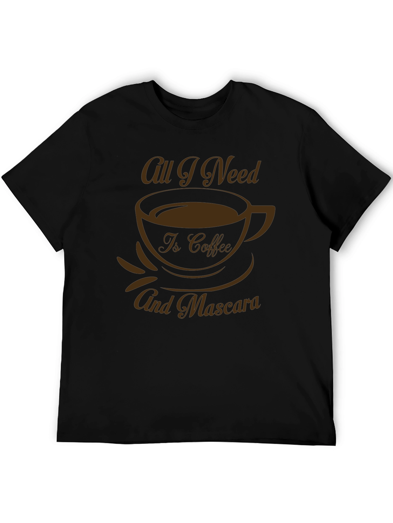 Black Coffee & Mascara Graphic Tee - Black view 5