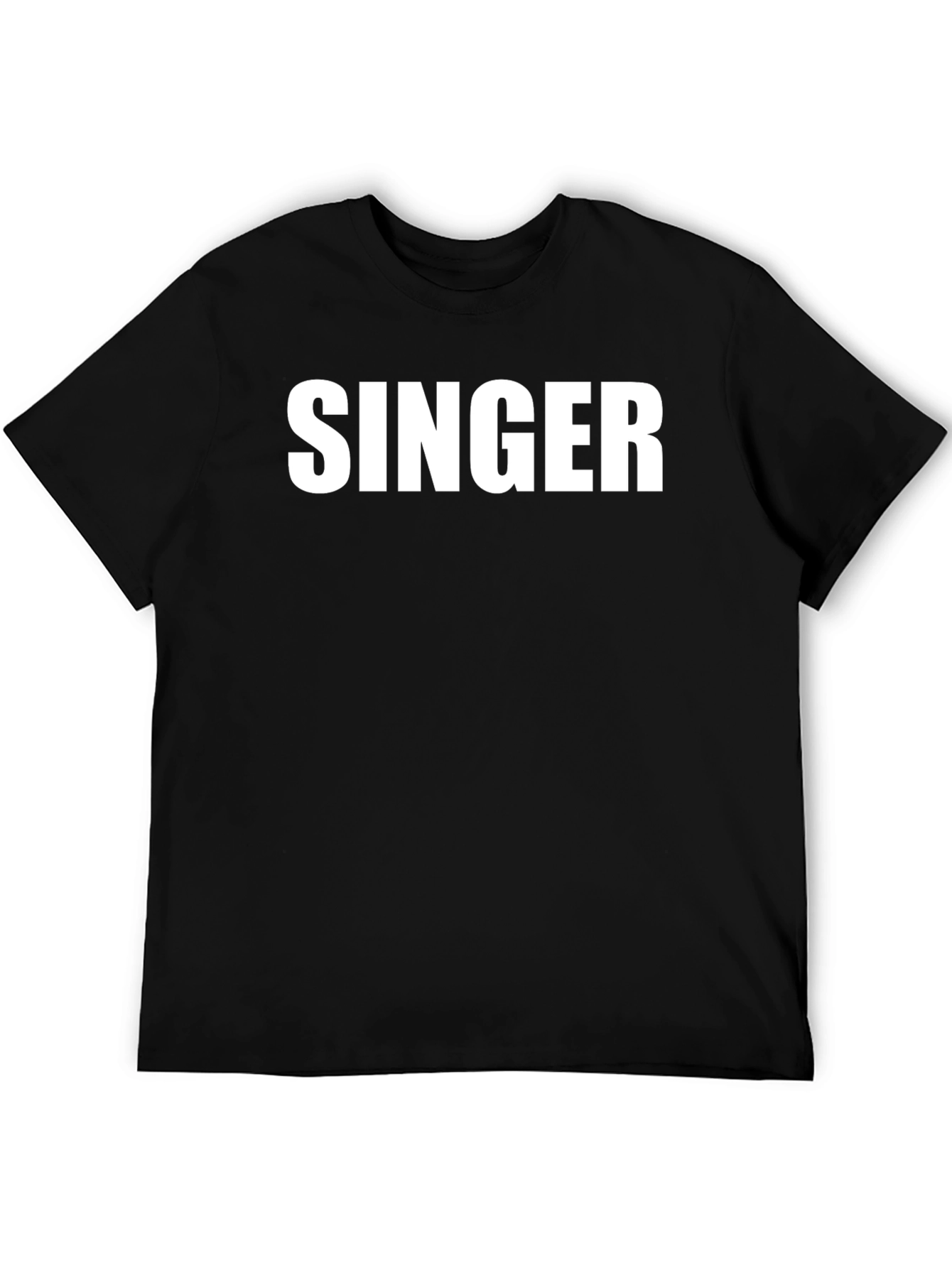 Black Singer Graphic Tee - Classic Black T-Shirt view 5