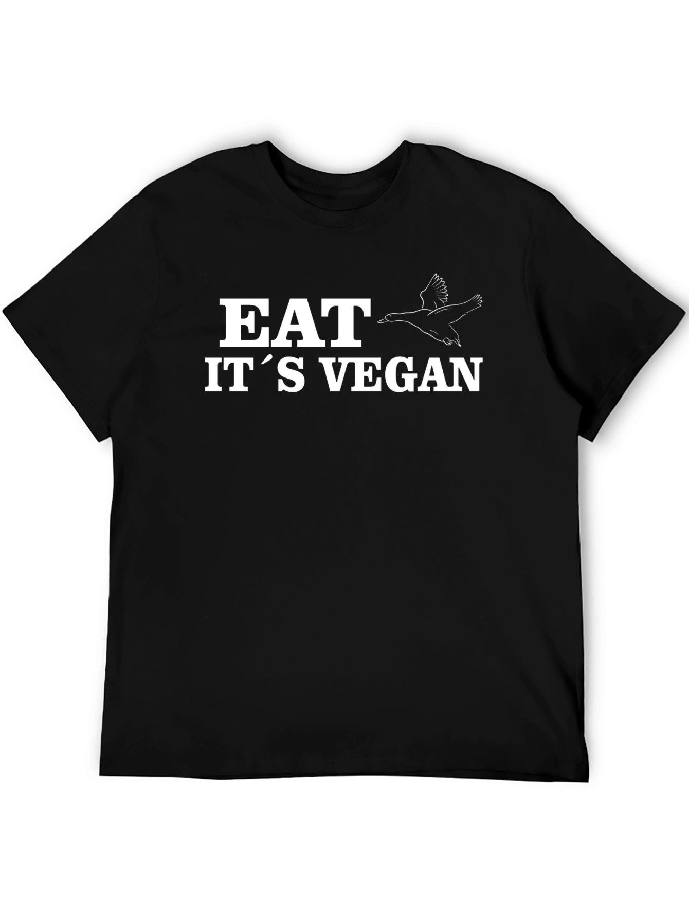 Black Eat It's Vegan Goose T-Shirt - Black view 5