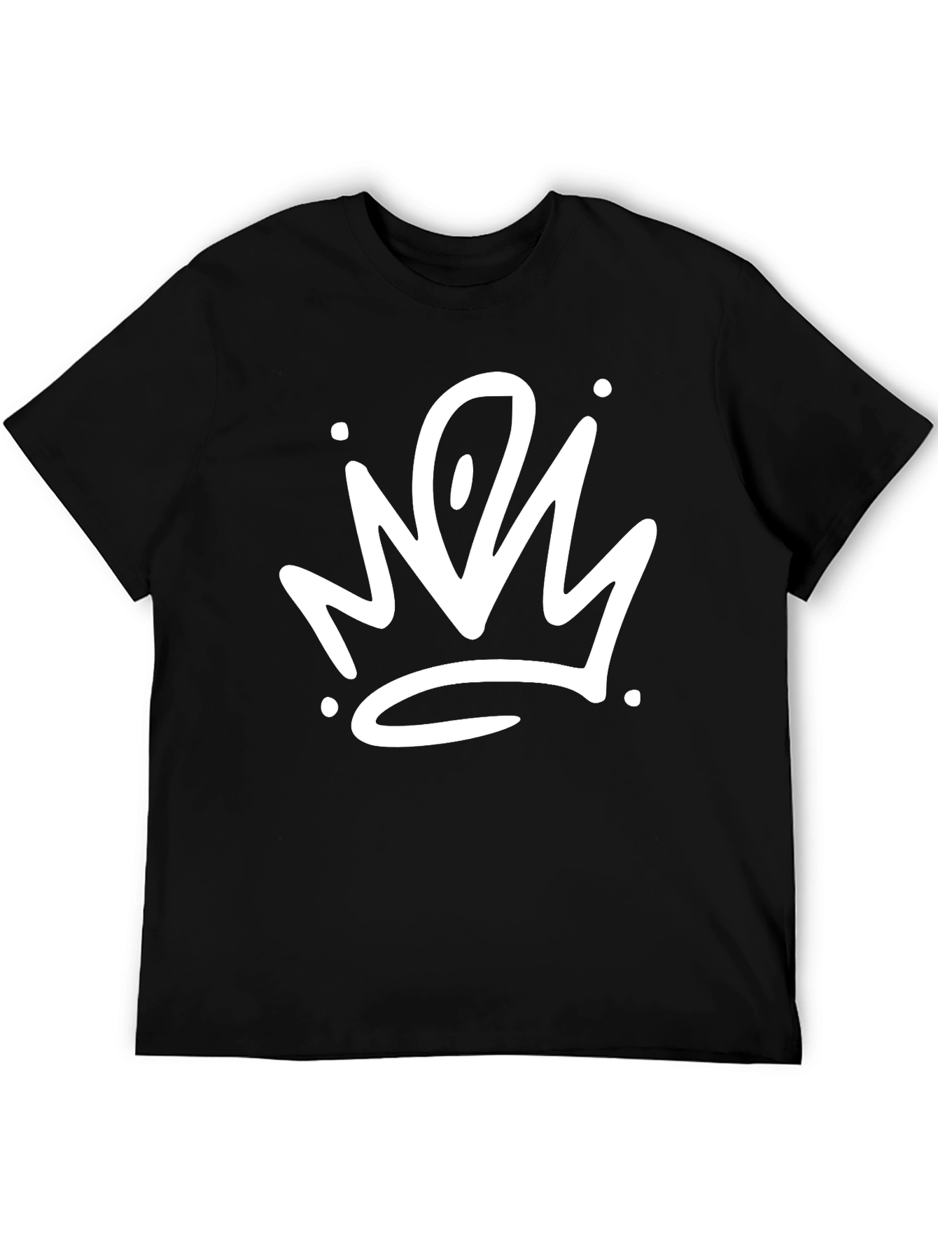 Black Crown Graphic Black T-Shirt - Stylish Streetwear view 5