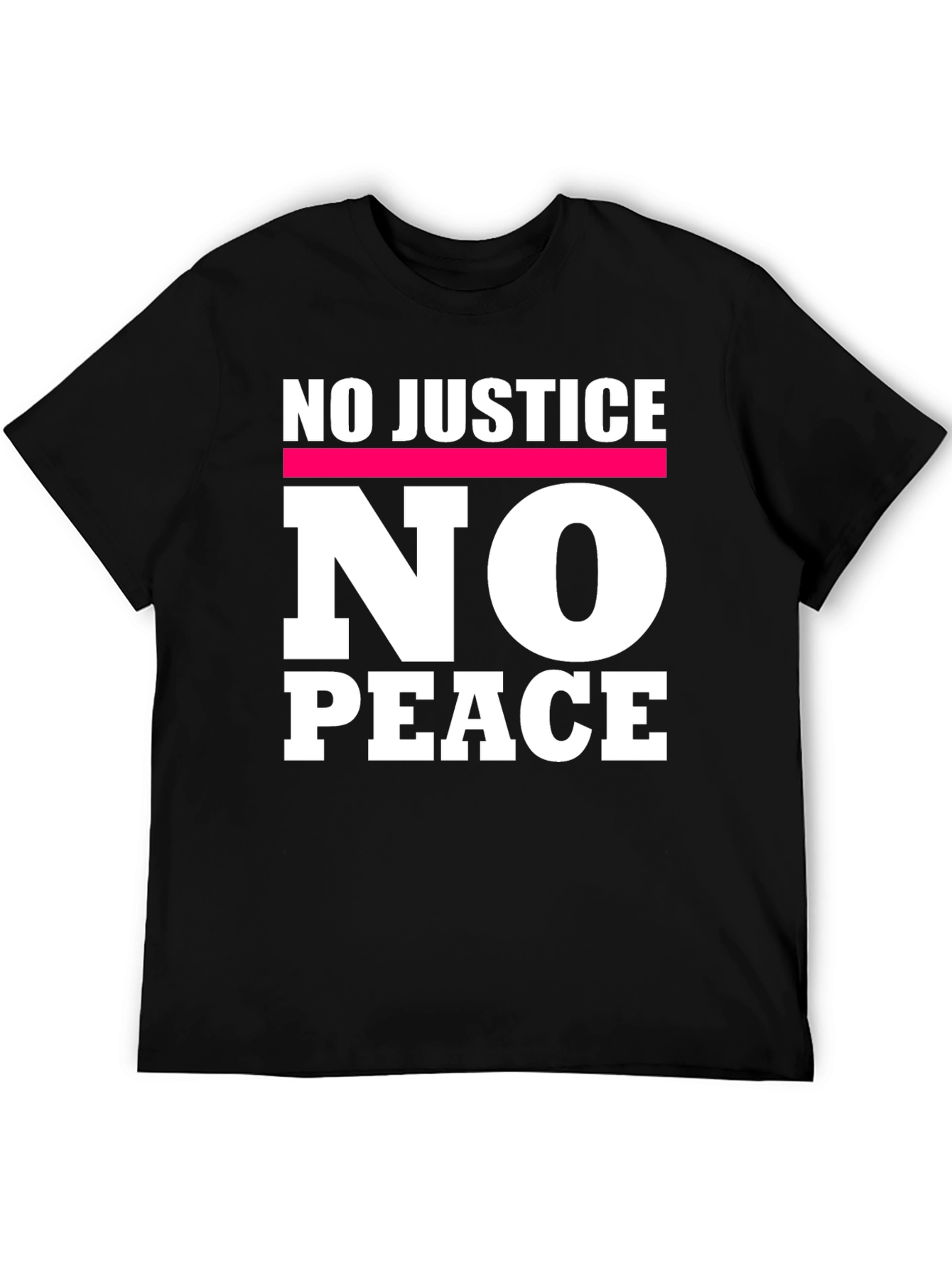 Black No Justice No Peace Graphic Tee view 5
