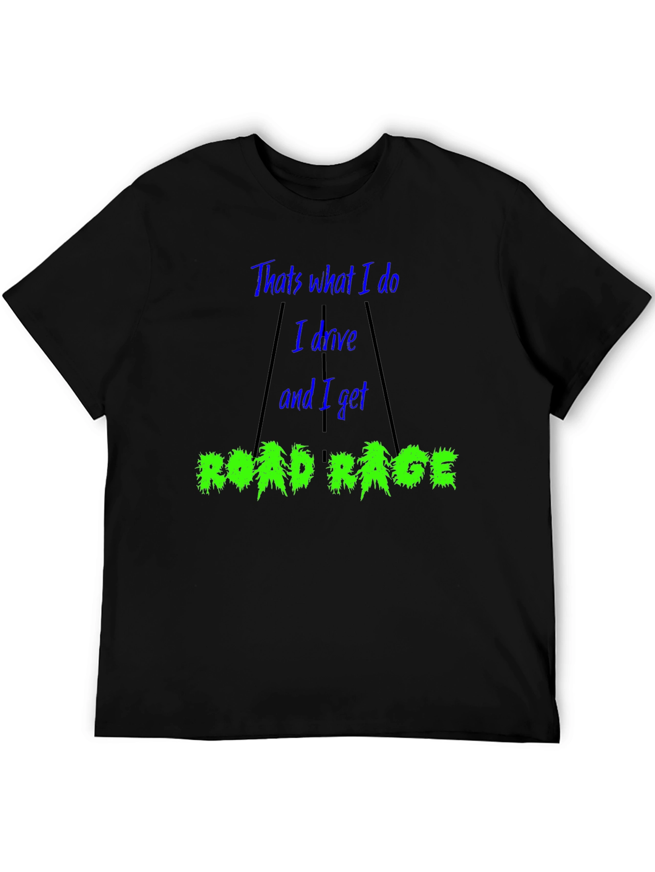 Black Road Rage T-Shirt view 5