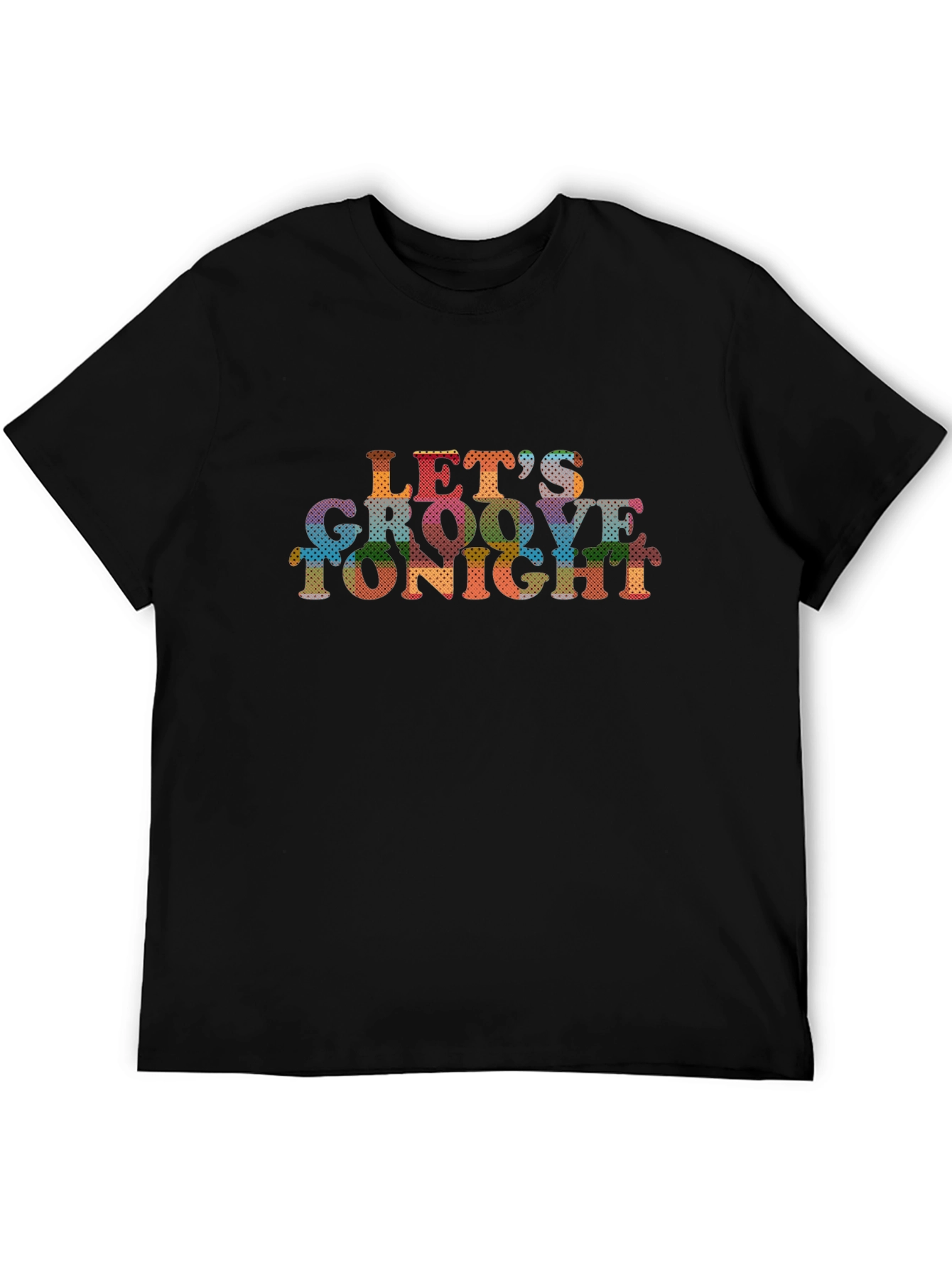 Black Let's Groove Tonight Graphic Tee view 5