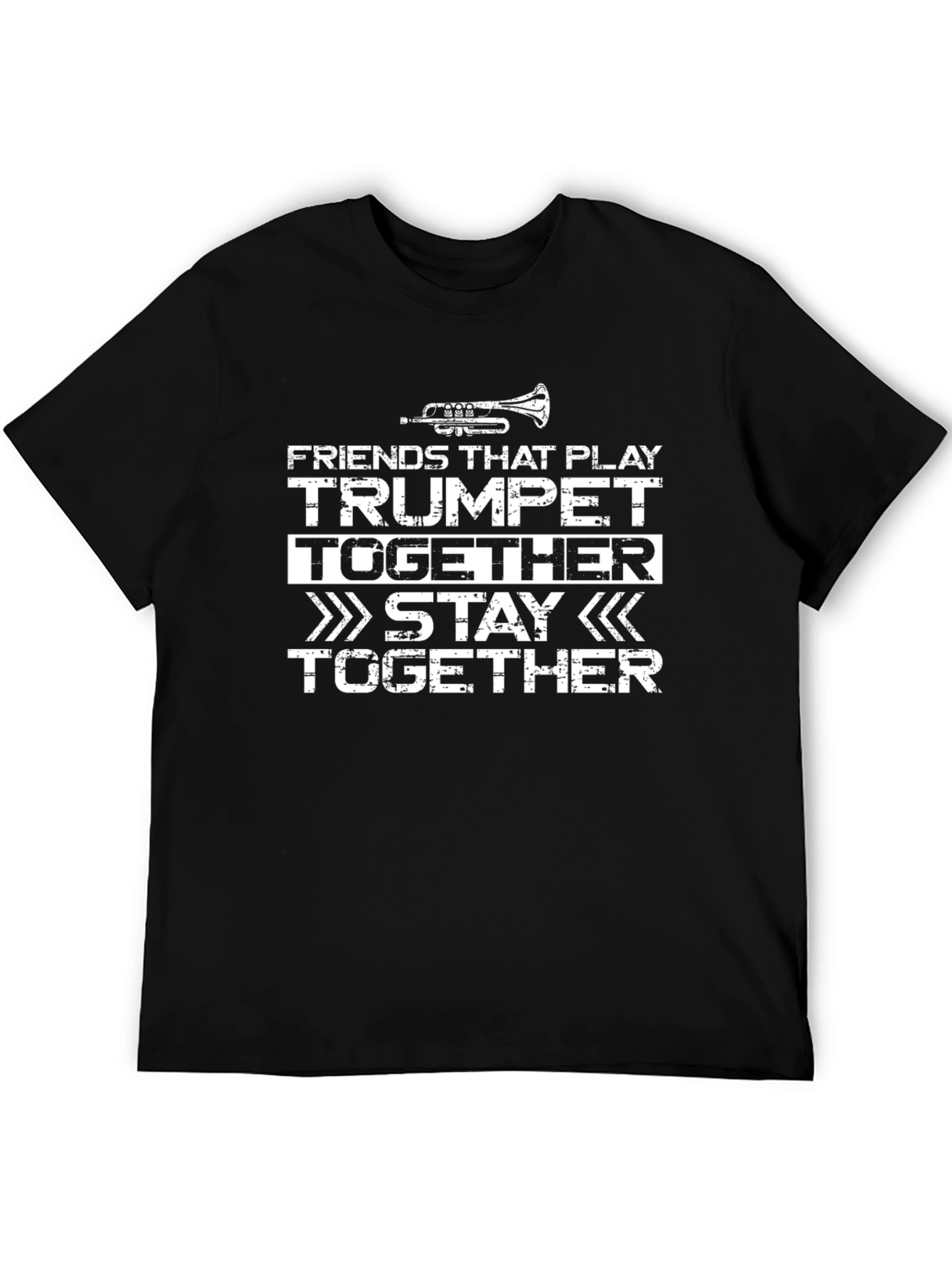 Black Trumpet Player T-Shirt - Friends That Play Together view 5