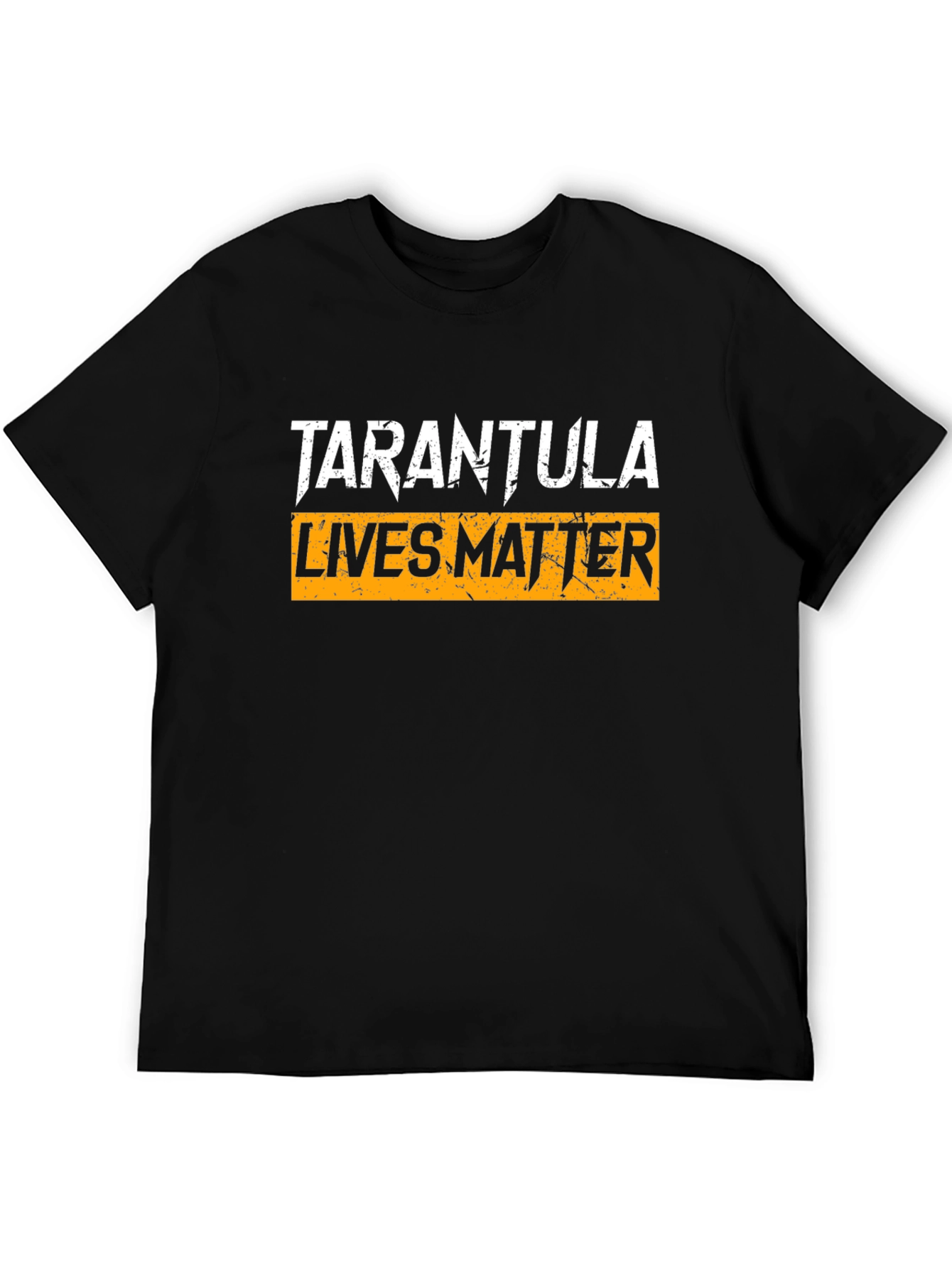 Black Tarantula Lives Matter Graphic Tee - Black Cotton T-Shirt view 5