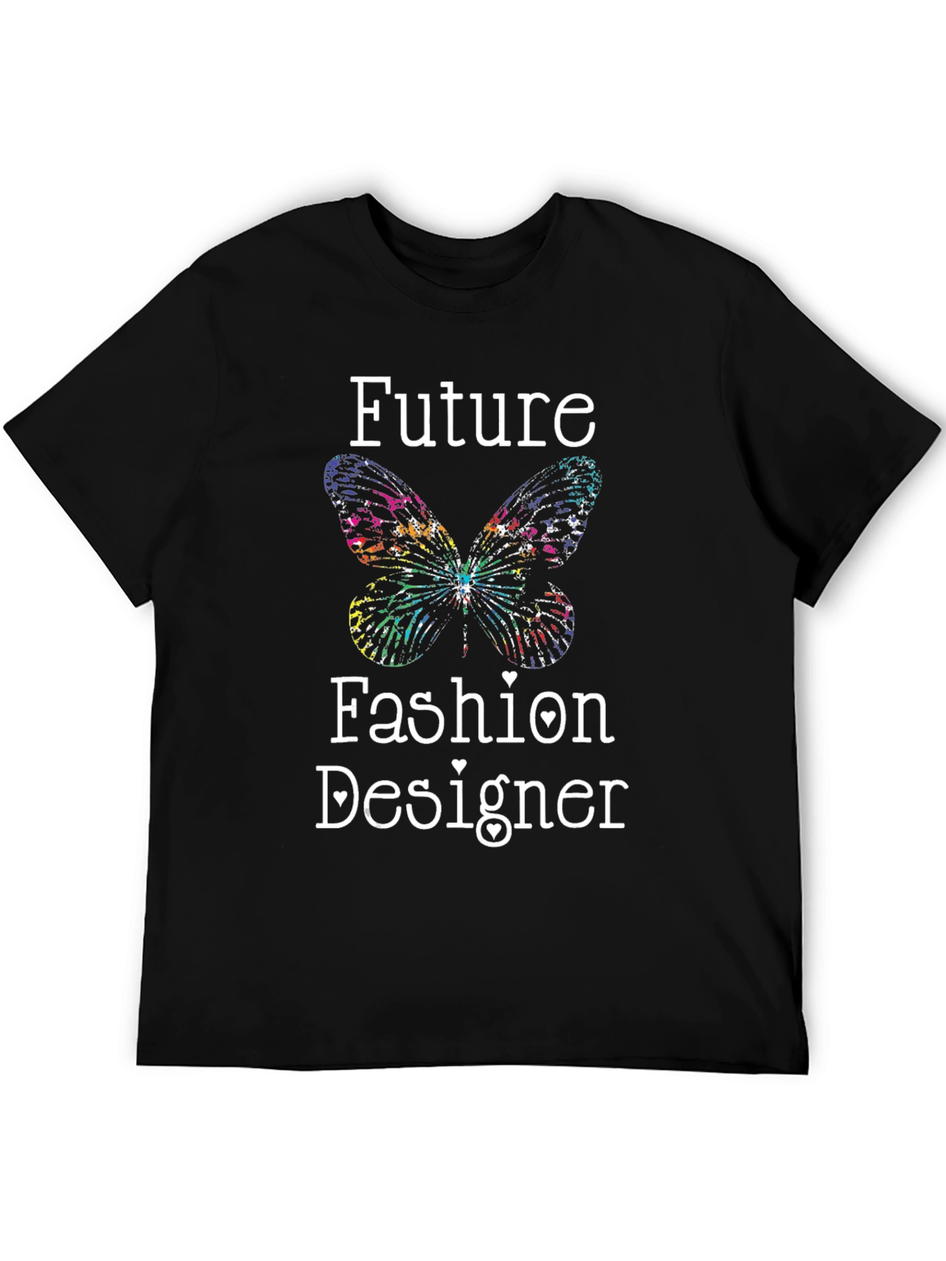 Black Future Fashion Designer Butterfly Graphic Tee view 5