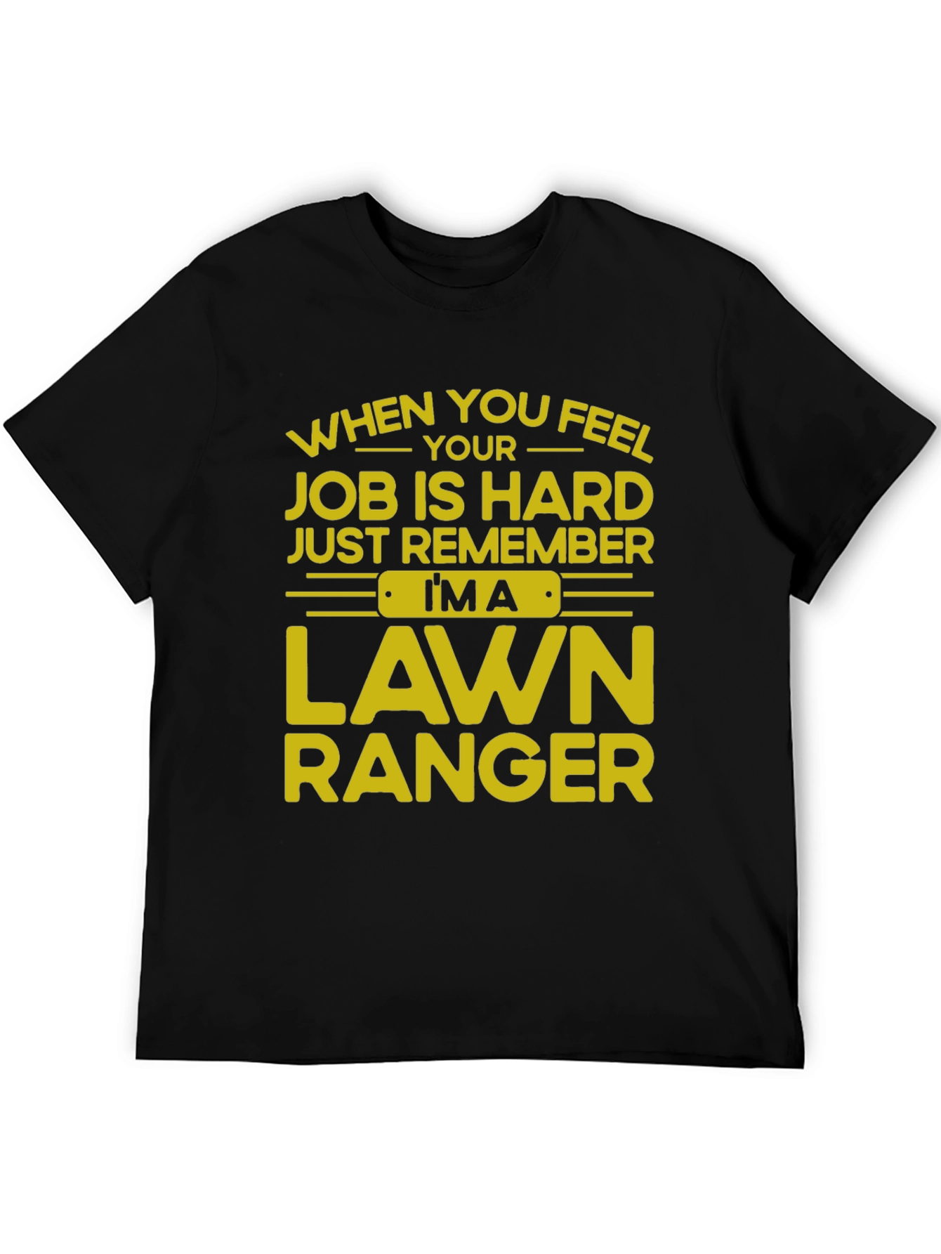 Black Lawn Ranger T-Shirt - Funny Job Pride Tee view 5