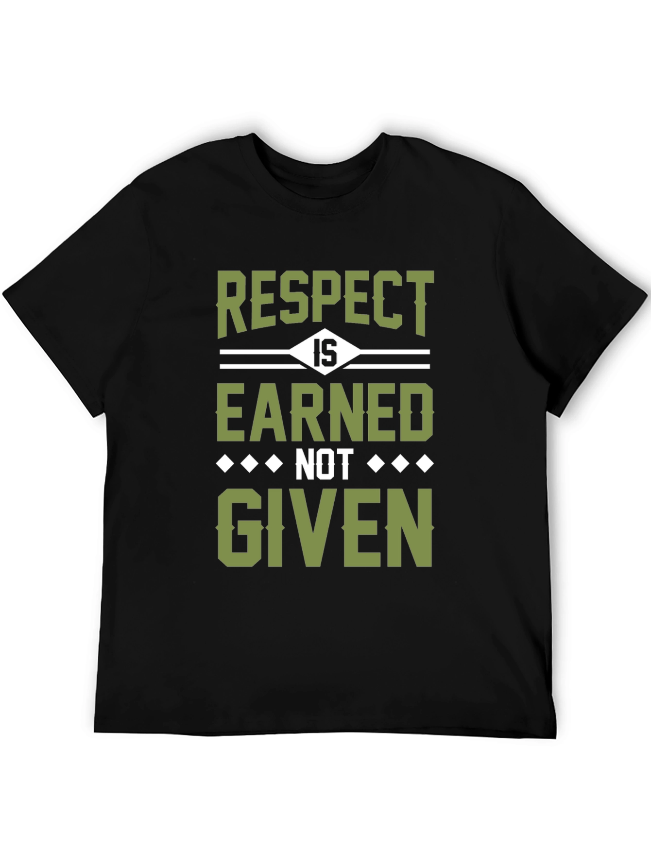 Black Respect is Earned T-Shirt view 5