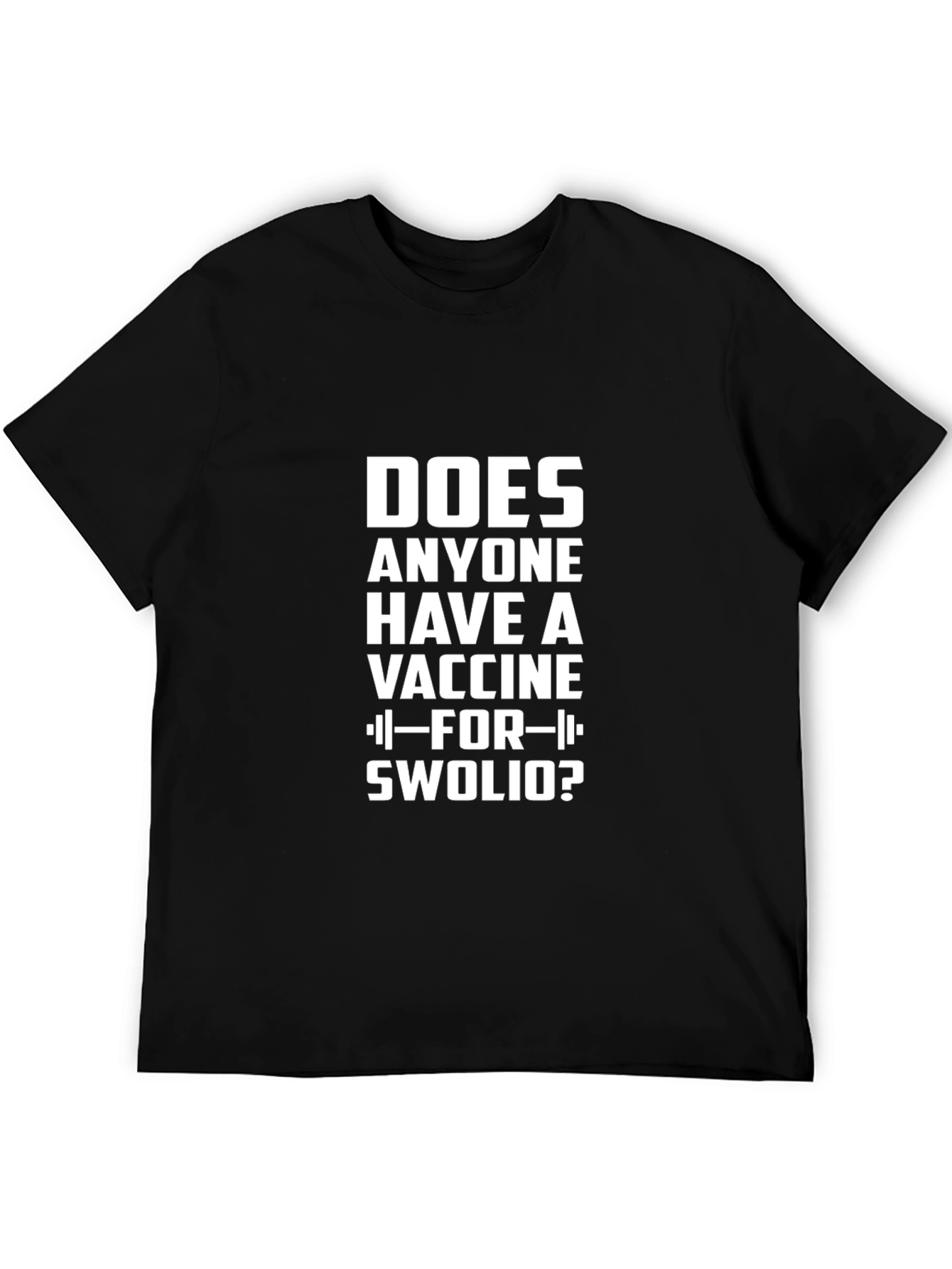 Black Swolio Vaccine T-Shirt view 5