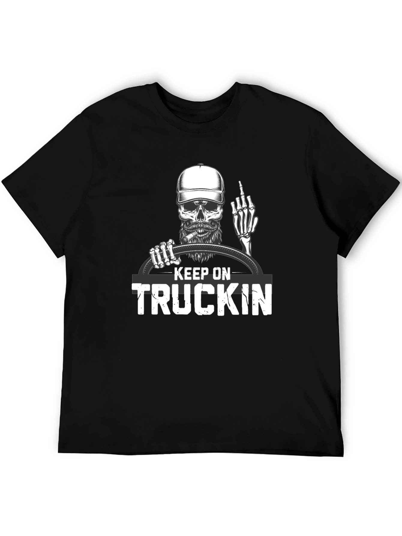 Black Keep On Truckin' Graphic T-Shirt view 5