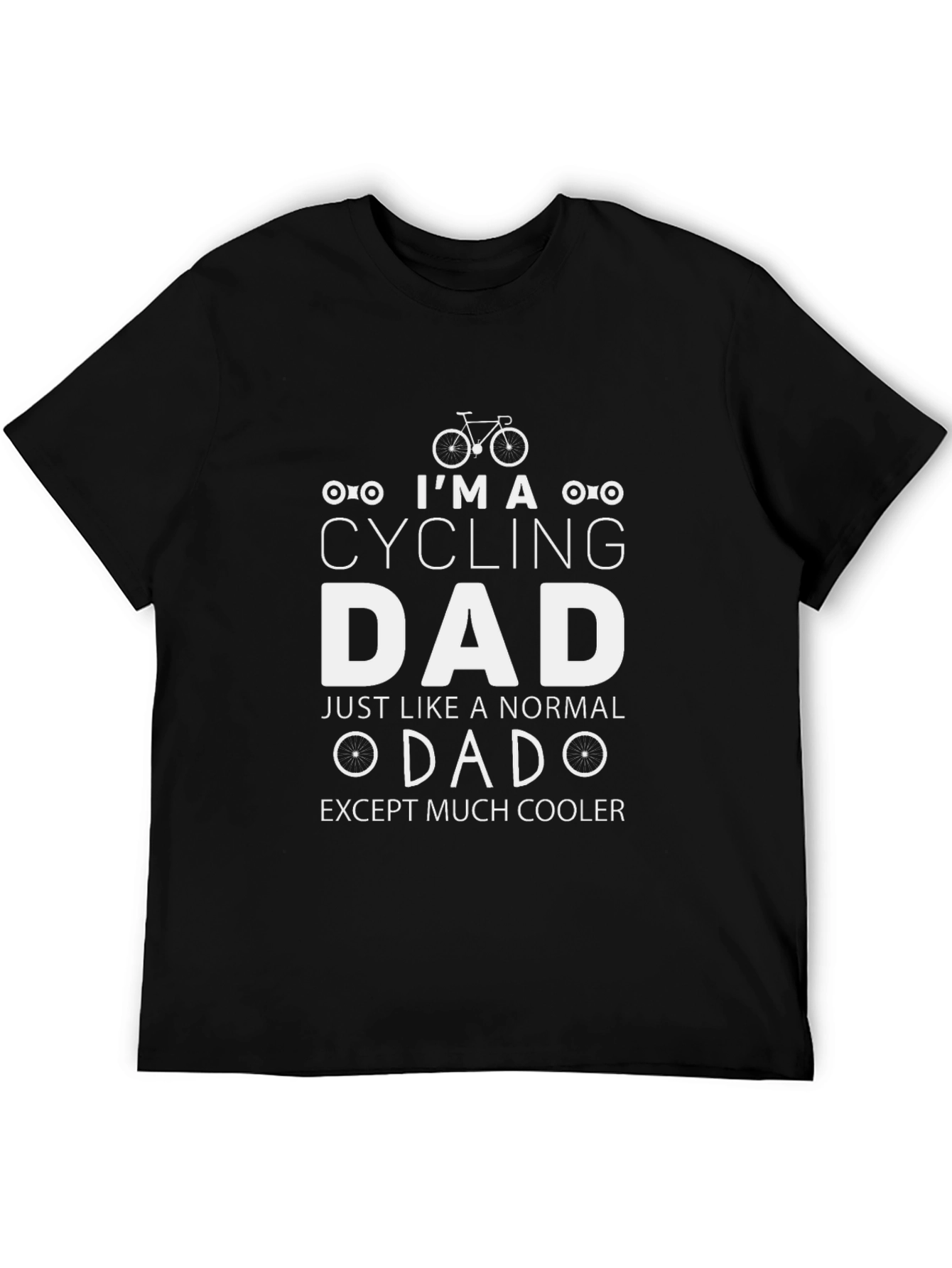 Black Cycling Dad T-Shirt: Cool & Comfortable view 5