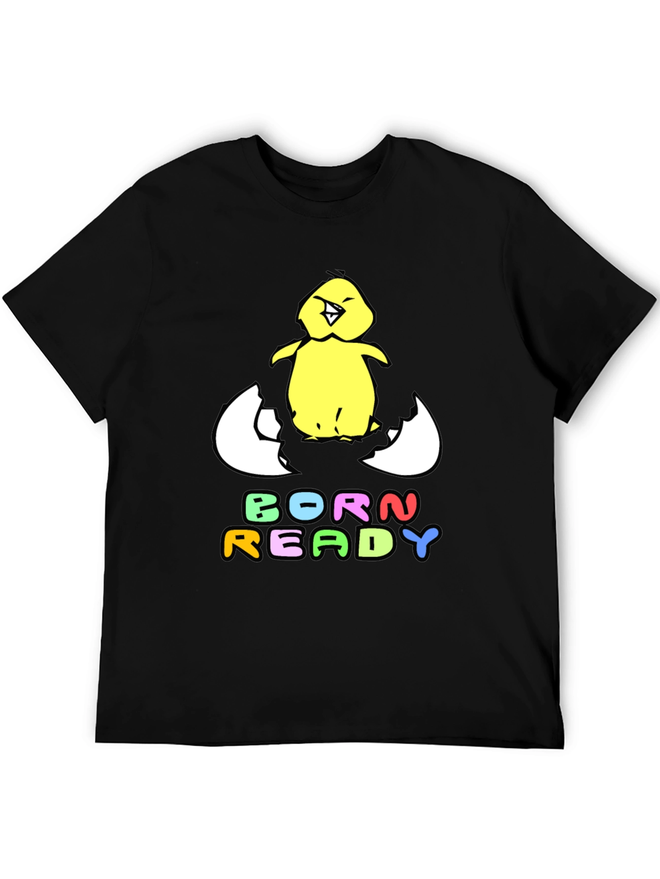 Black Born Ready Chick T-Shirt view 5