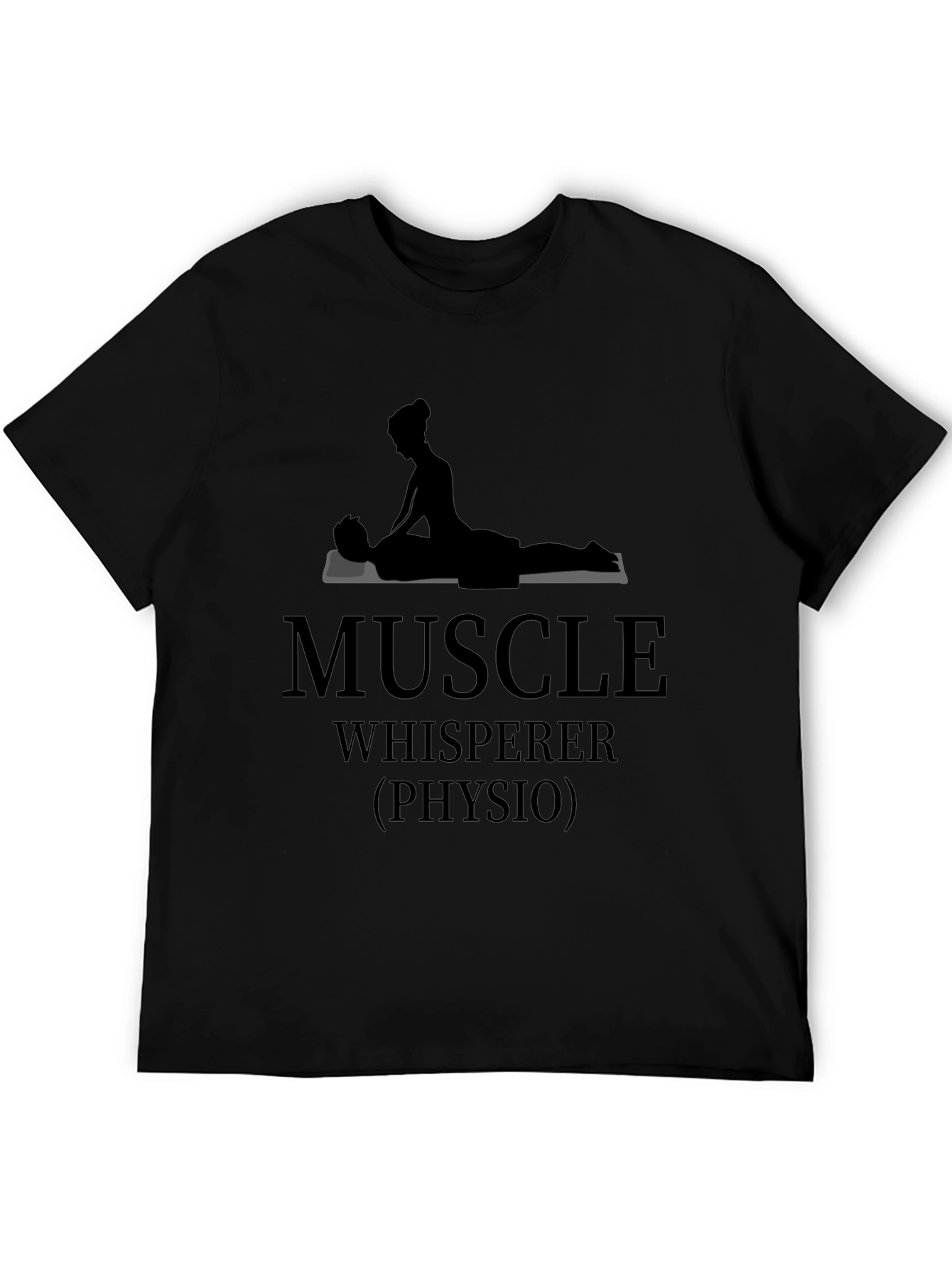 Black Muscle Whisperer Physio T-Shirt - Unisex view 5