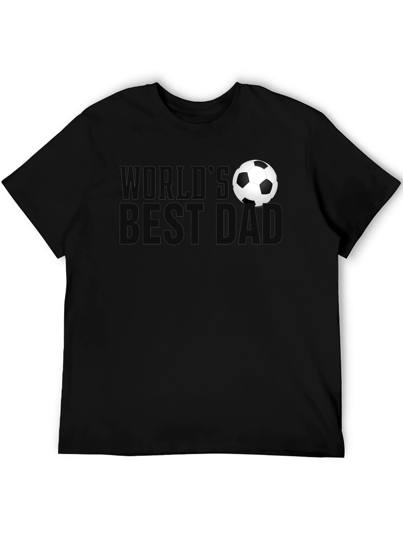 Black World's Best Dad Soccer Graphic Tee view 5