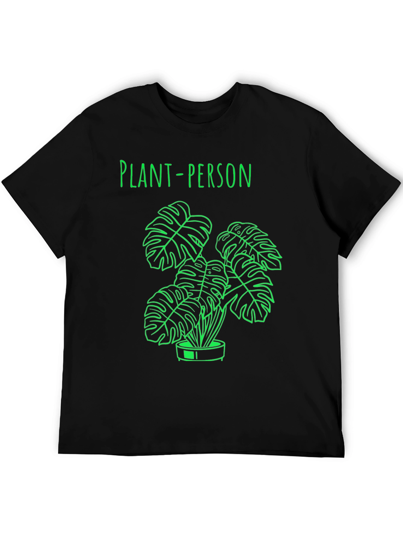 Black Plant-Person Graphic Tee view 5