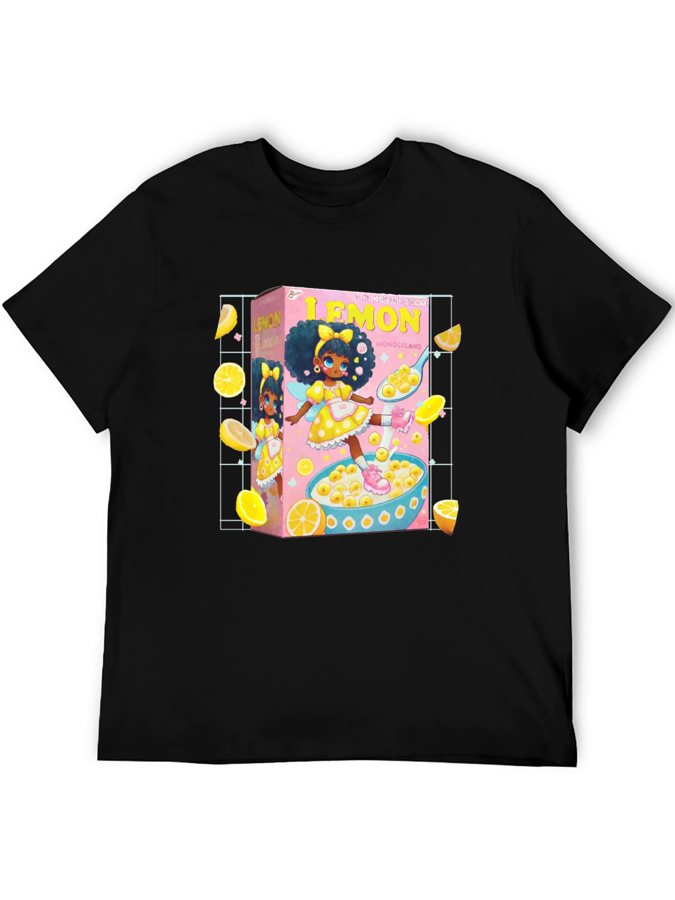 Black Lemon Wonderland Cereal T-Shirt view 5